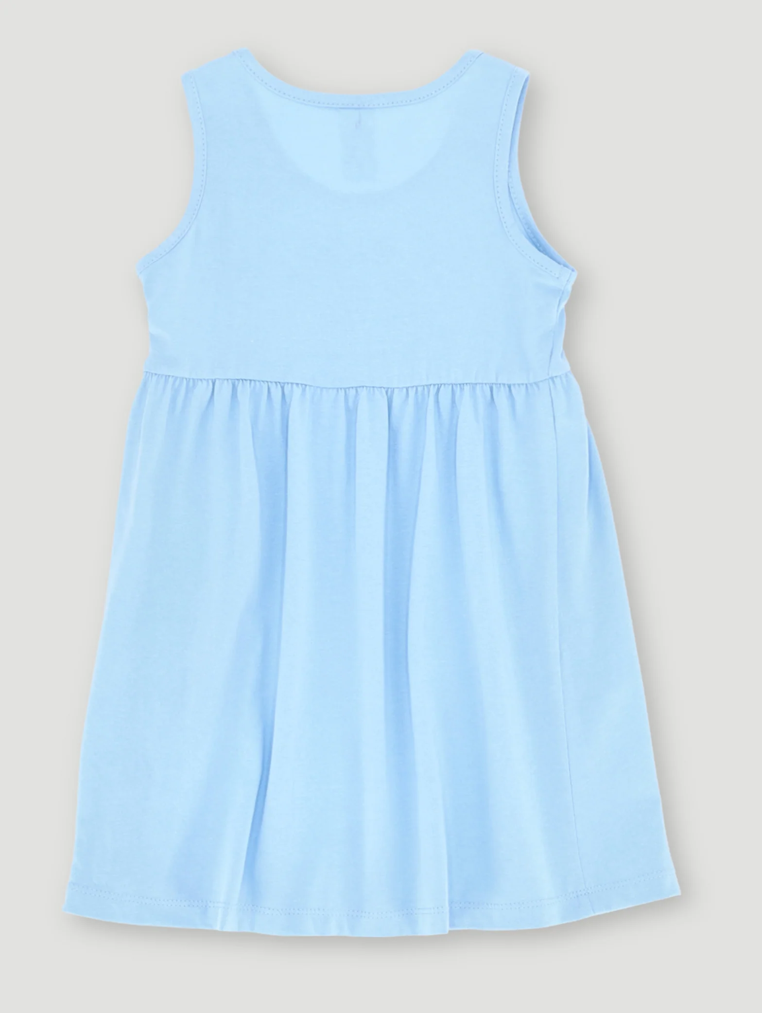 Pre-Girls Short Sleeve Dress - Light Blue - Image 2