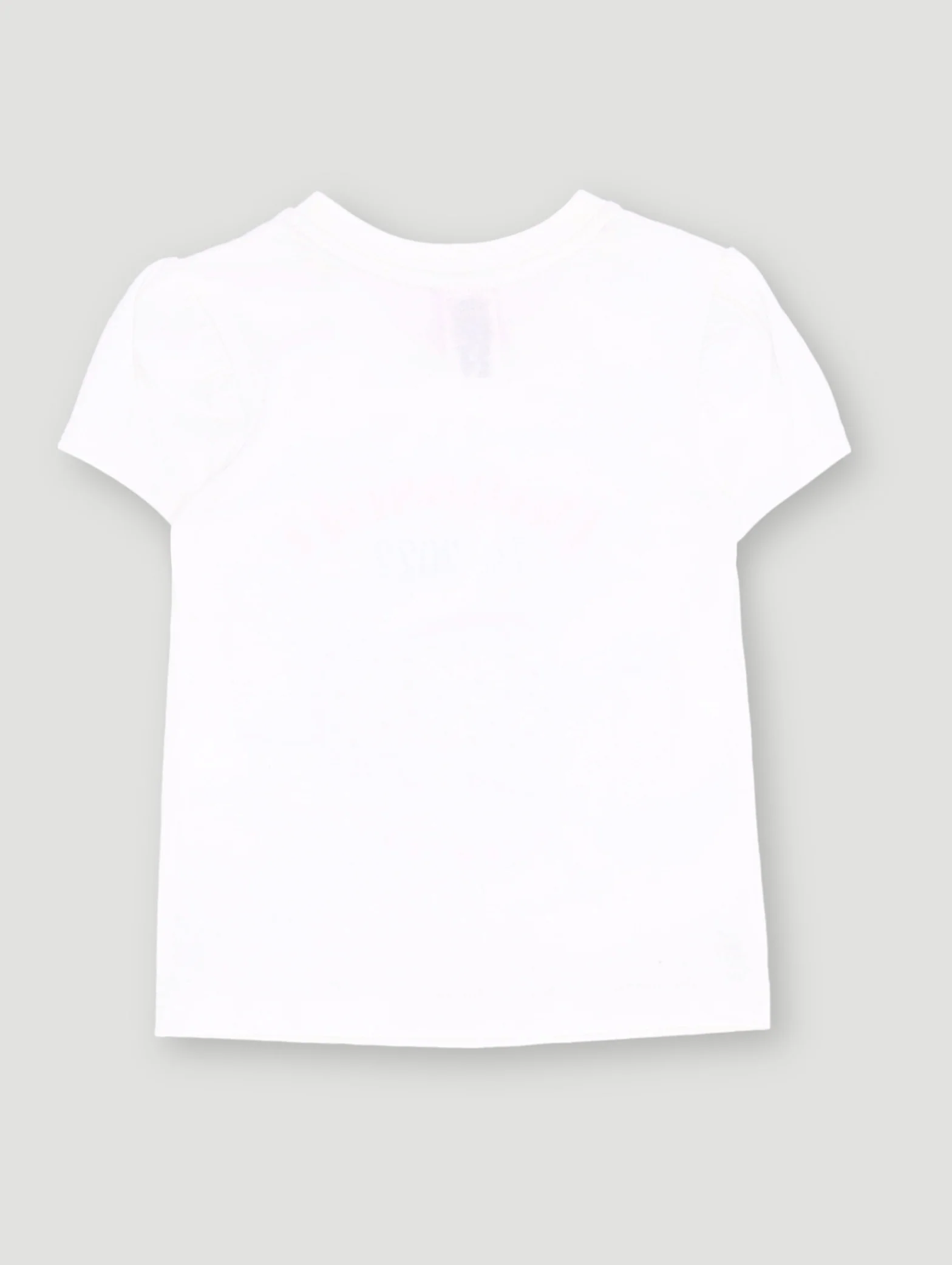 Pre-Girls Single Jersey Top - Off White - Image 2
