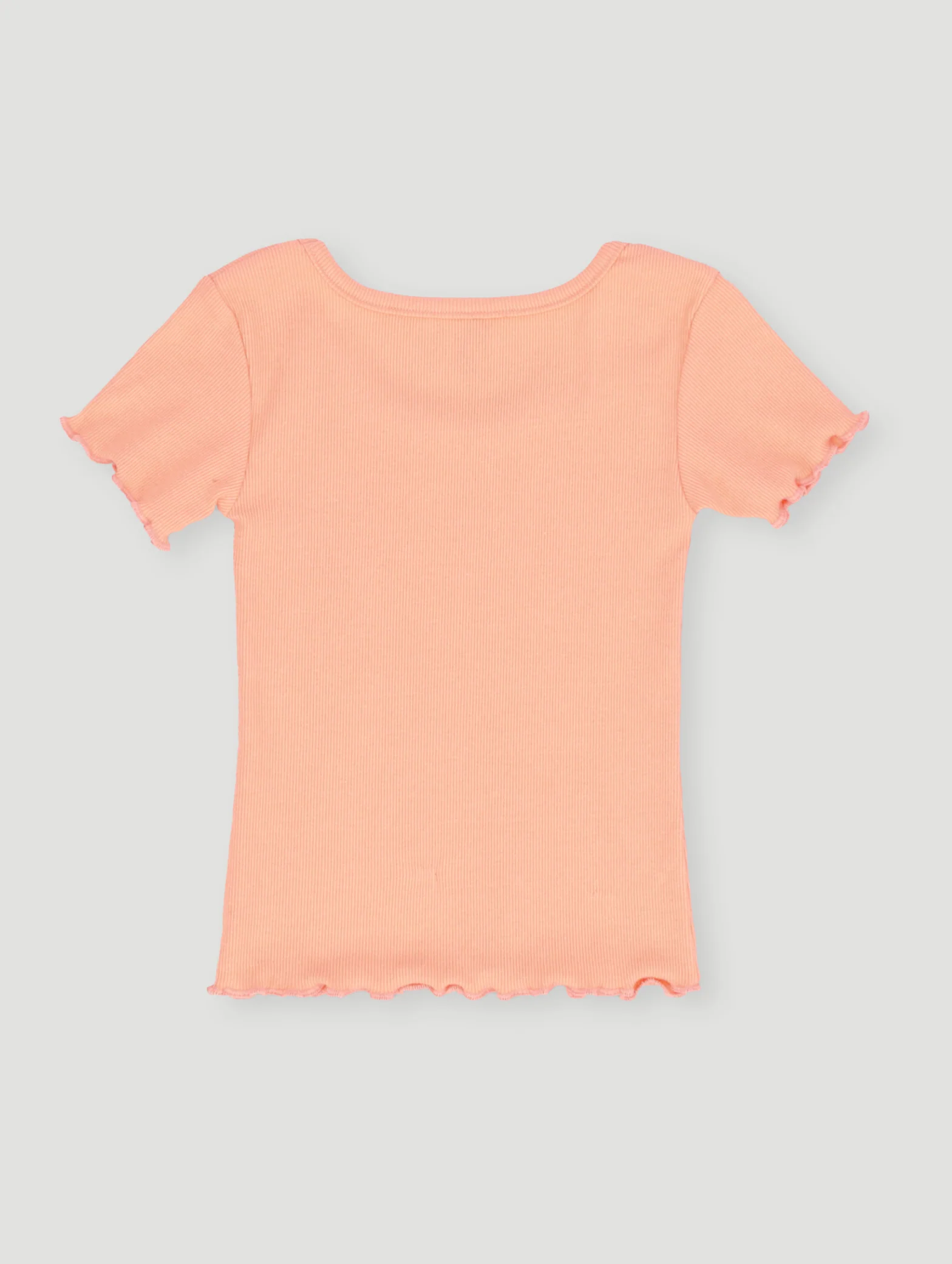 Pre-Girls Small Shell Print Rib Tee - Coral - Image 2