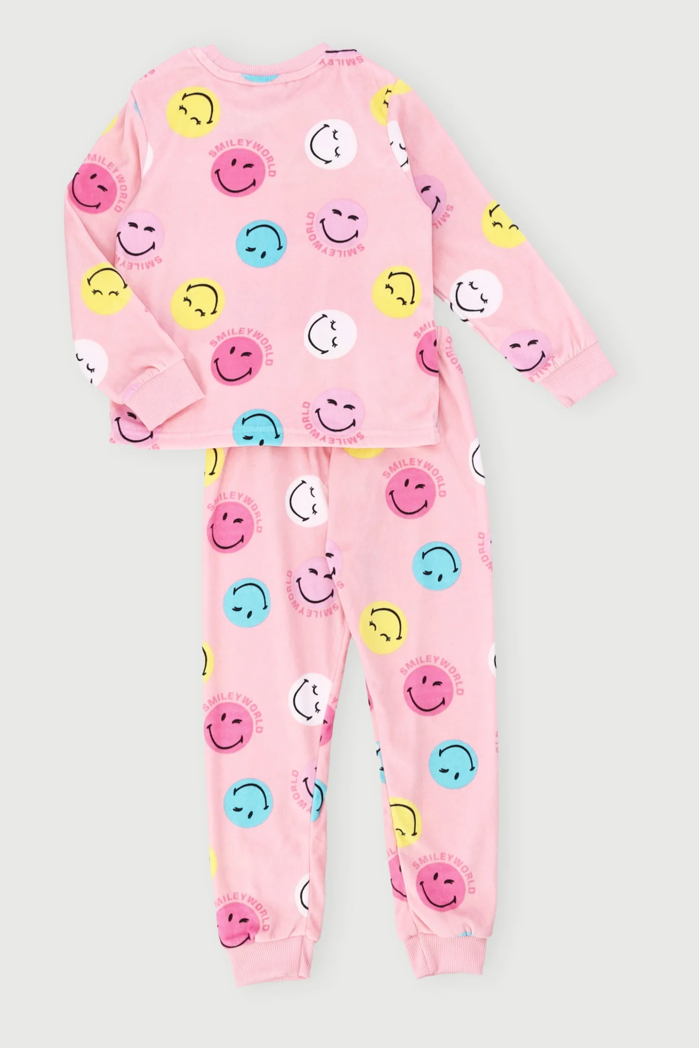 Pre-Girls Smiley Sleep Set - Pink - Image 2