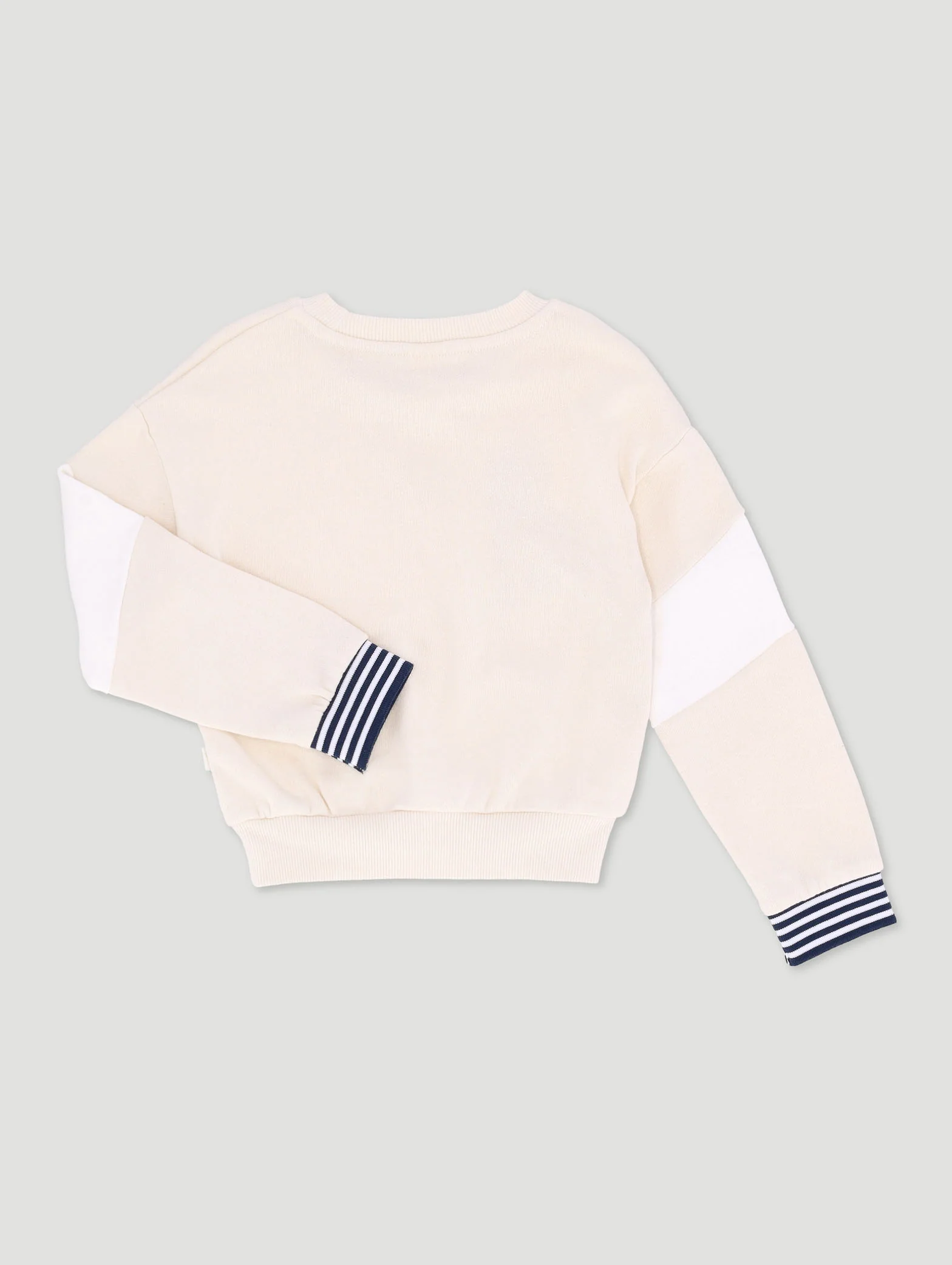 Pre-Girls Sporty Colourblock Track Top - Stone - Image 2