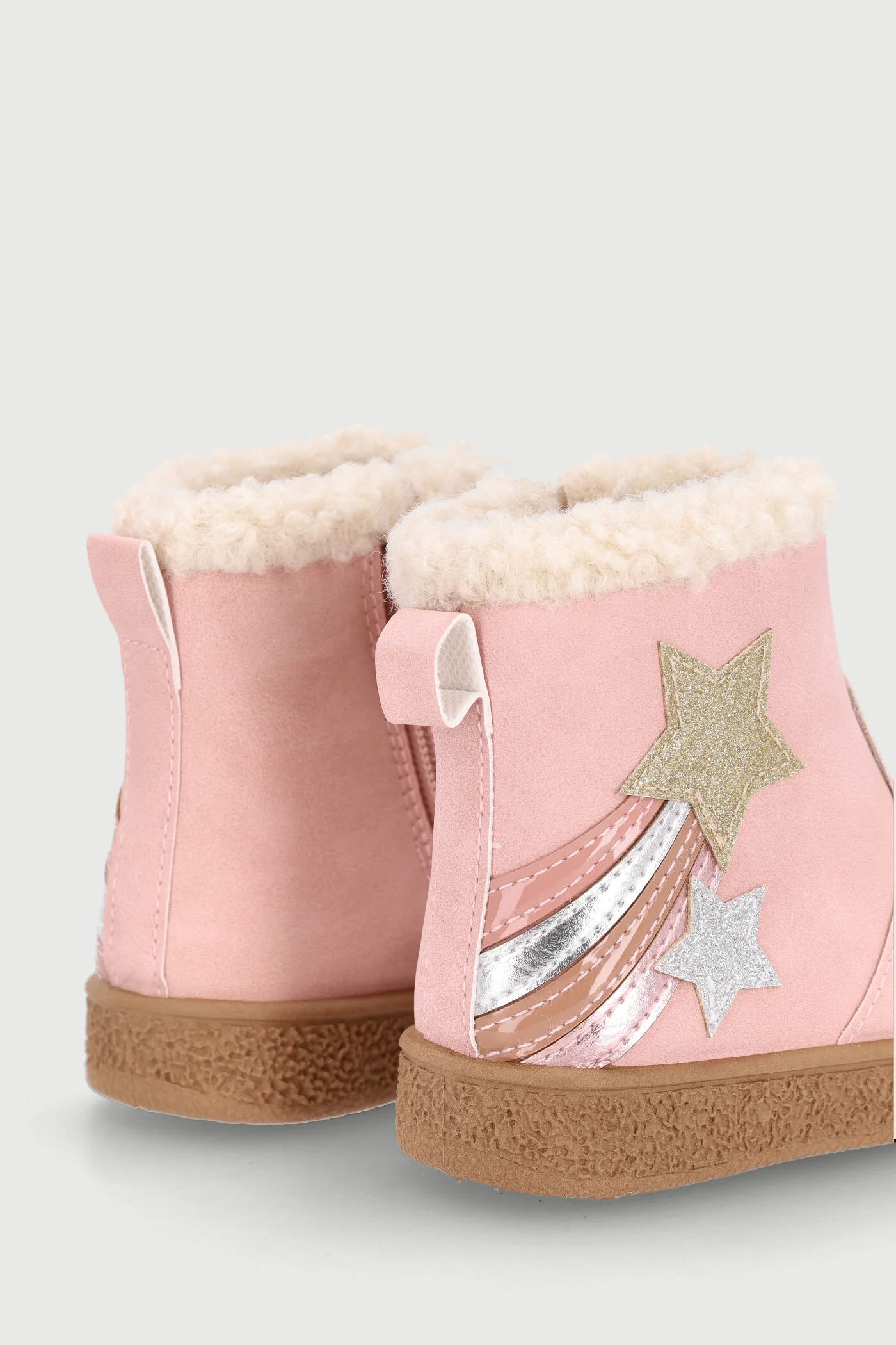 Pre-Girls Star Applique Boot - Dusty Pink - Image 3