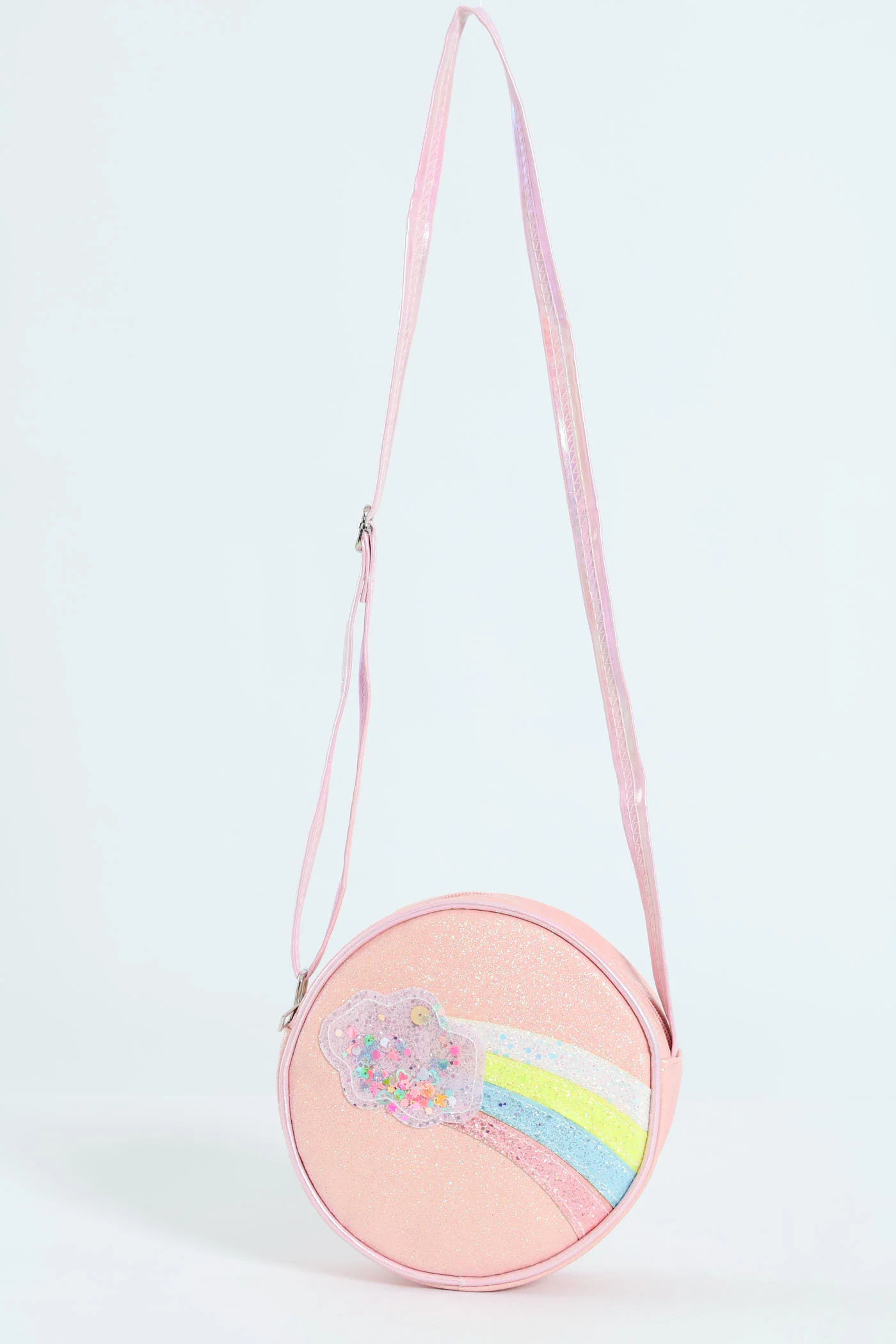 Pre-Girls Star Glitter Slingbag - Pink - Image 5