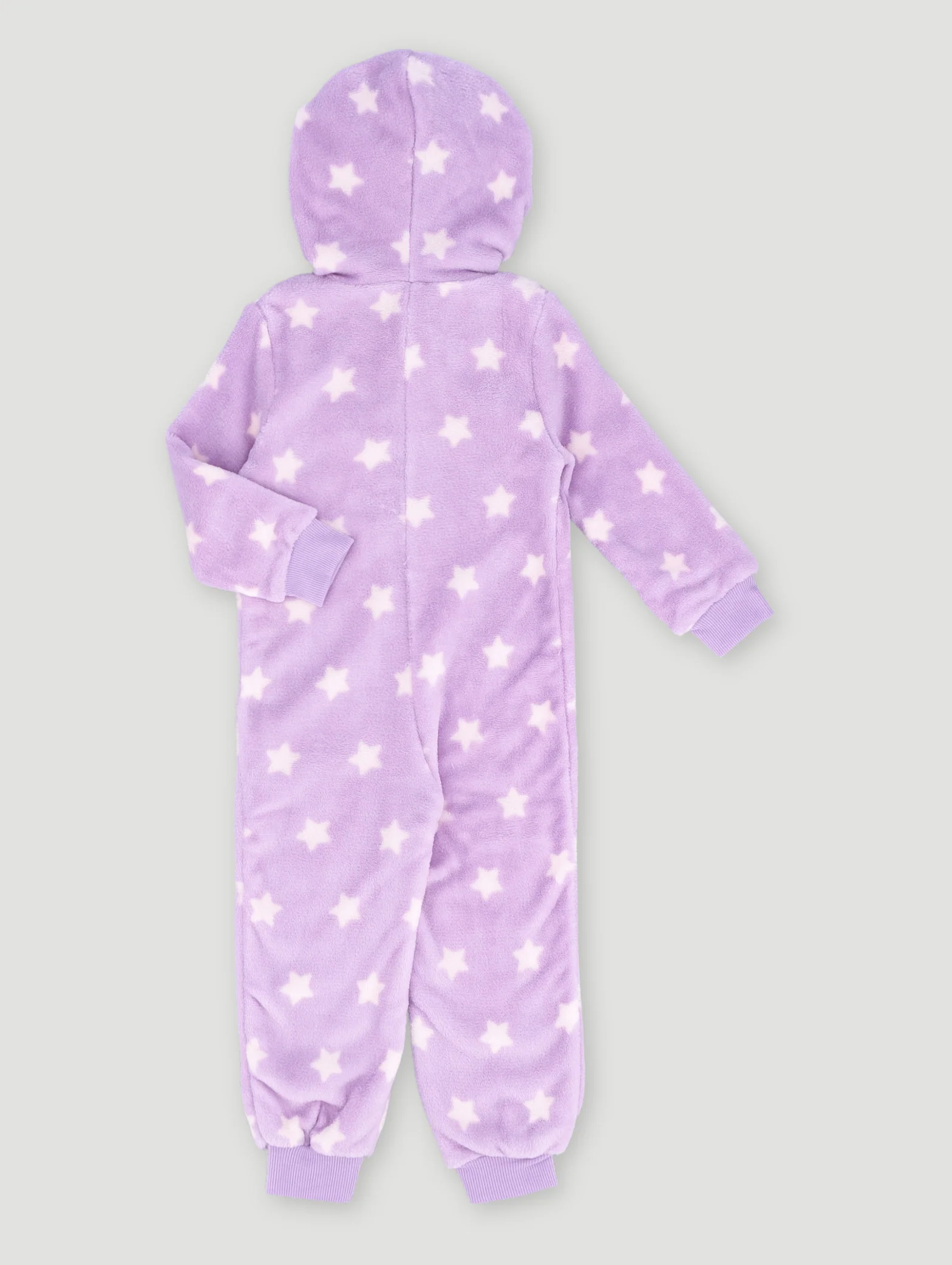 Pre-Girls Star Print Onesie - Lilac - Image 2