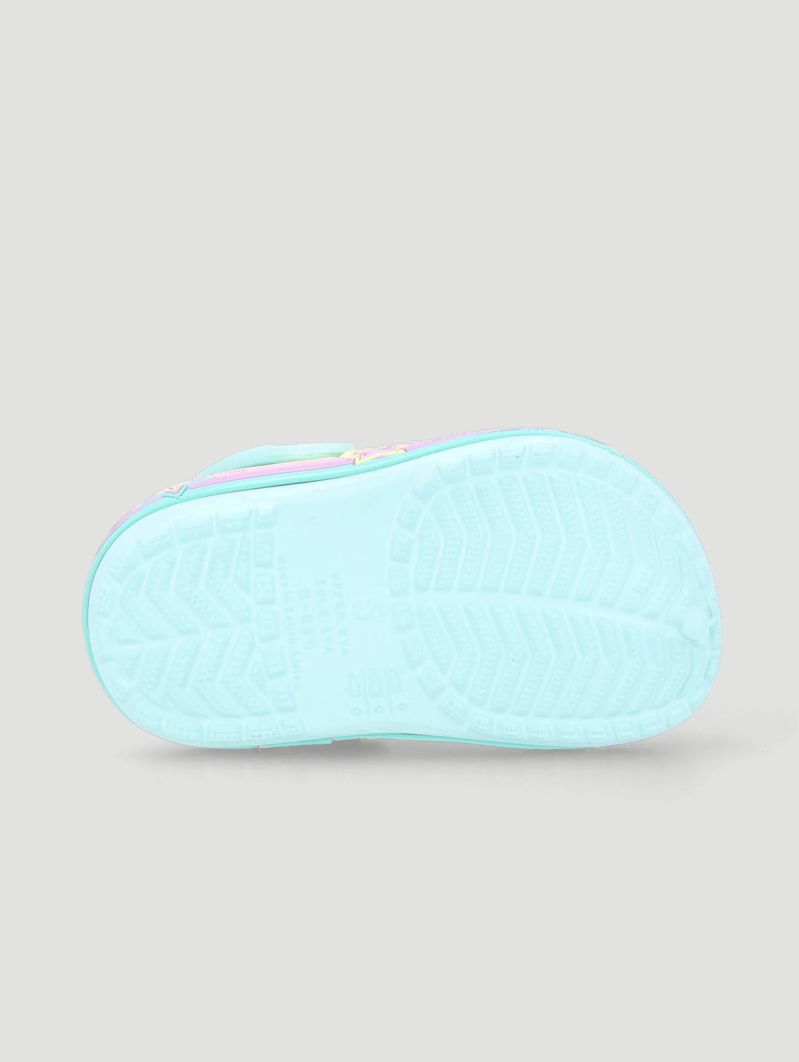 Pre-Girls Star Strip Clog - Mint - Image 5