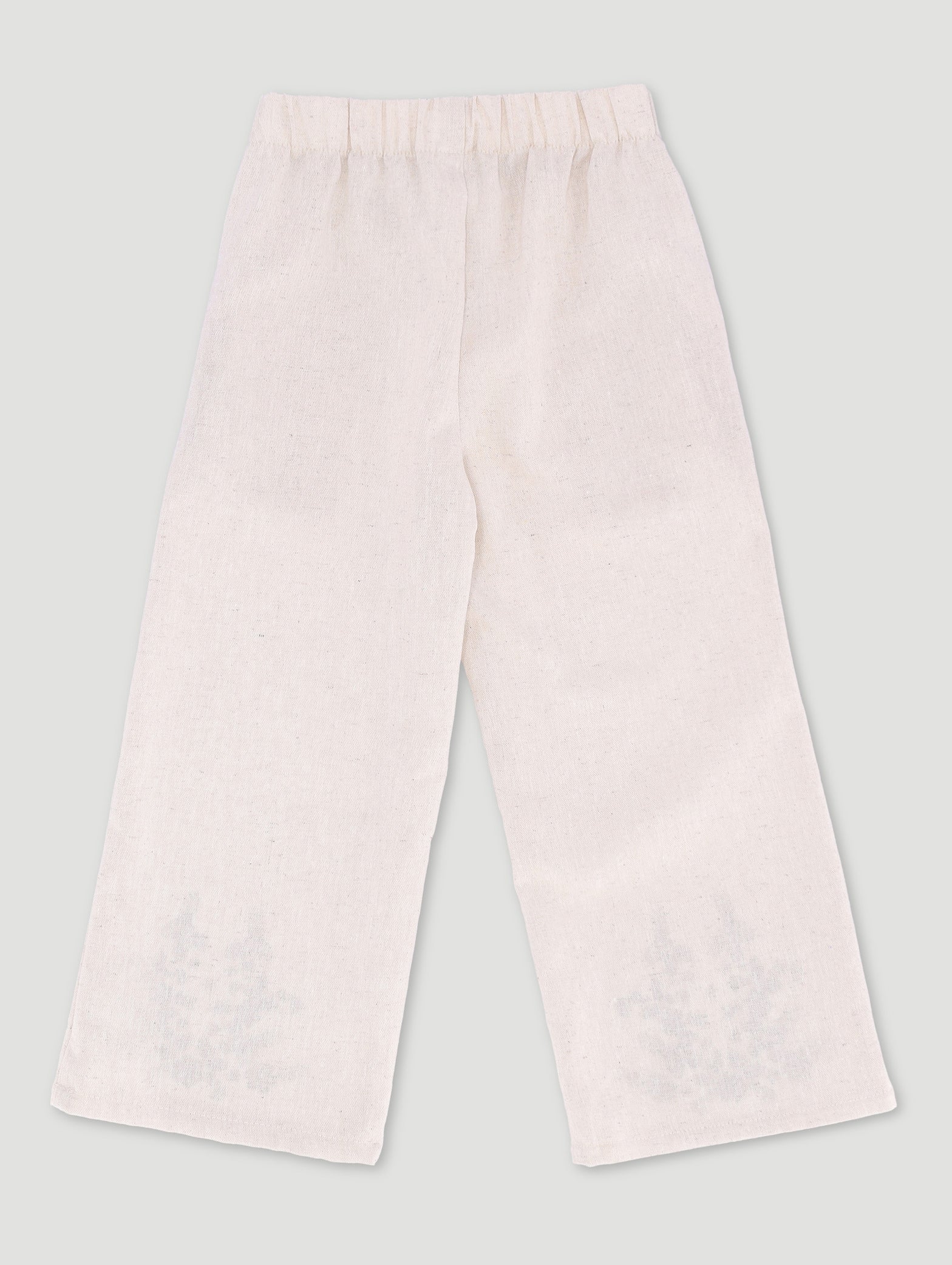 Pre-Girls Straight Leg Linen Pants - Stone - Image 2