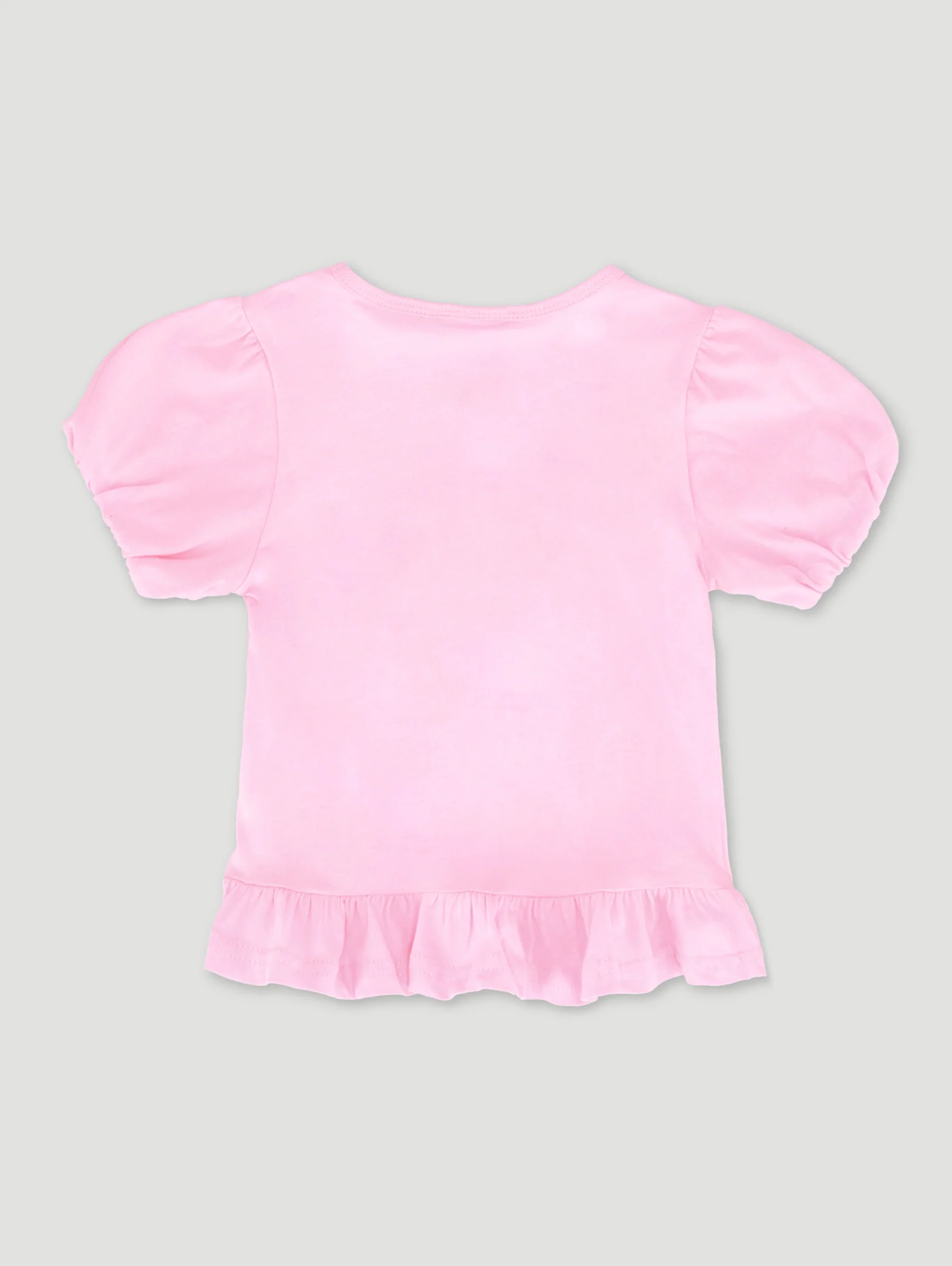 Pre-Girls Strawberry Applique Top - Pink - Image 2