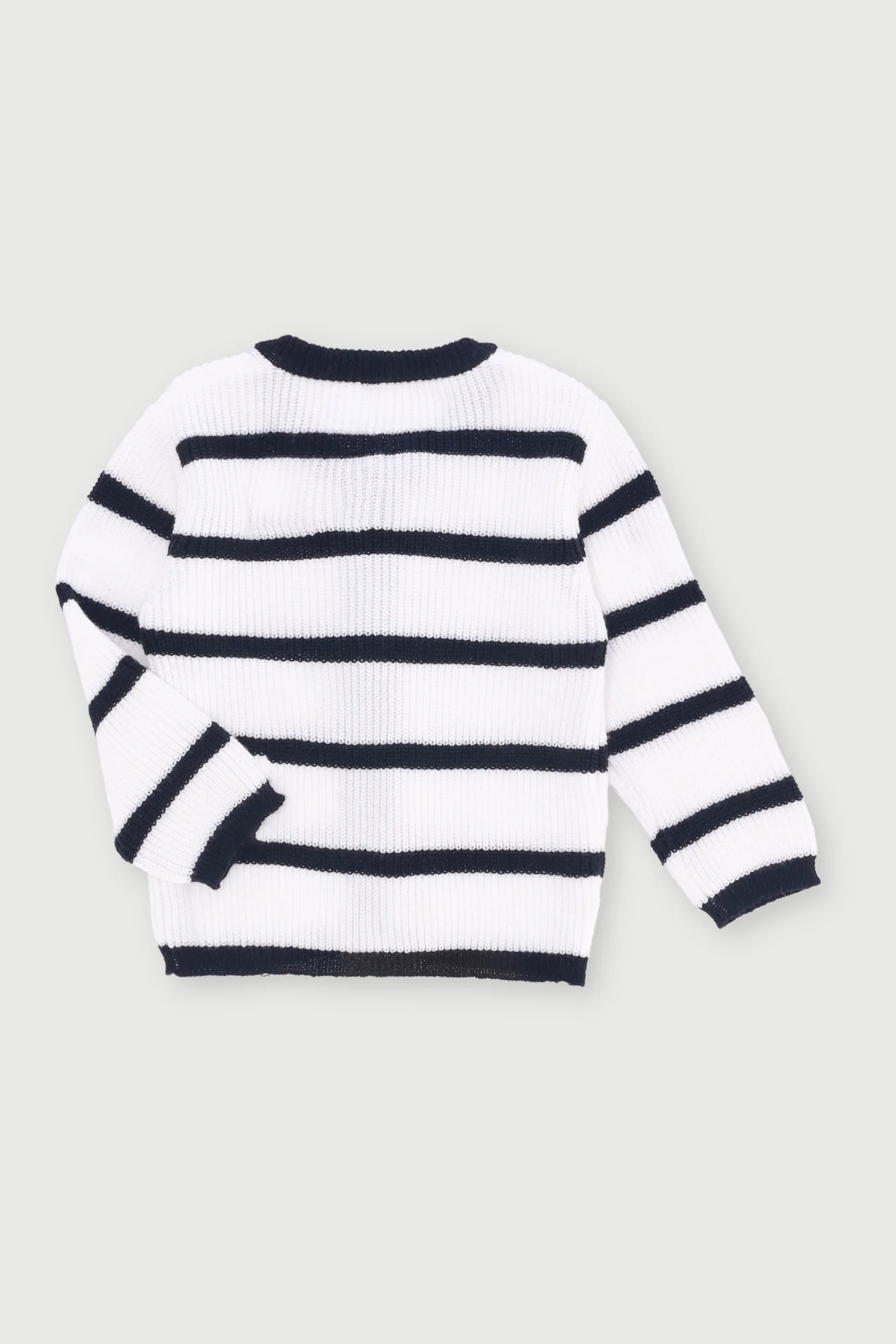 Pre-Girls Stripe Bow Jersey - Black - Image 2