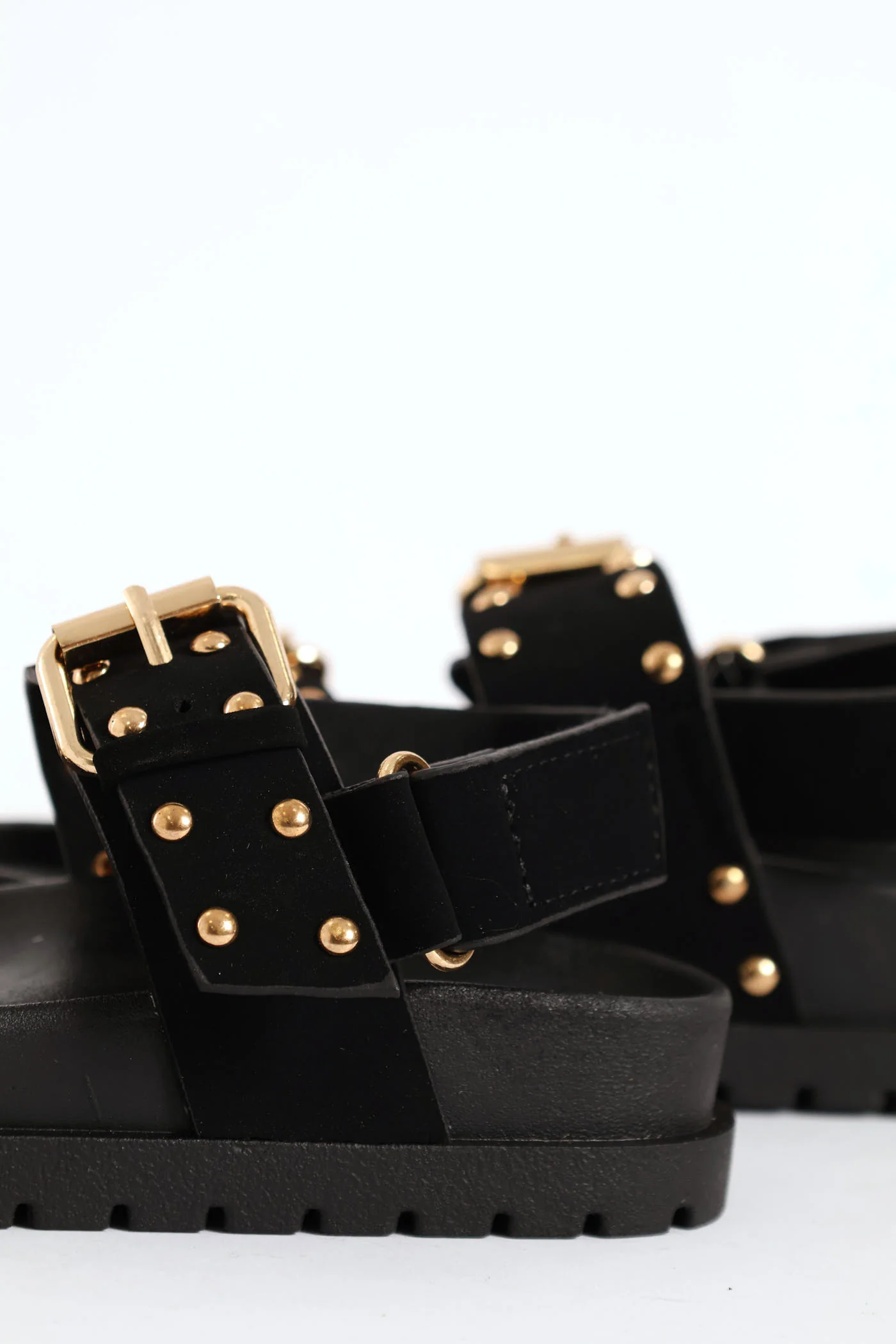 Pre-Girls Studded Chunky Sandal - Black - Image 2