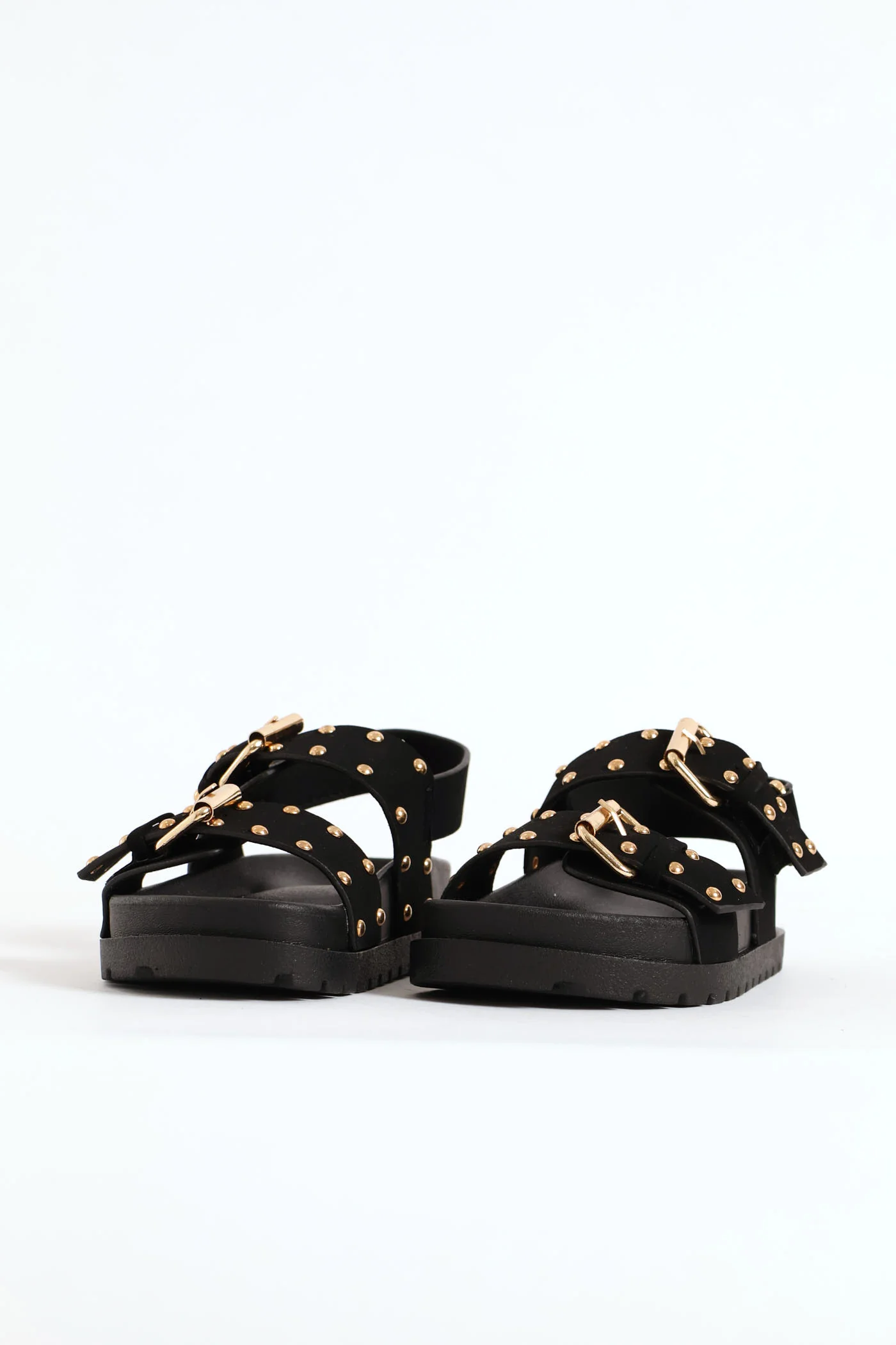 Pre-Girls Studded Chunky Sandal - Black - Image 3