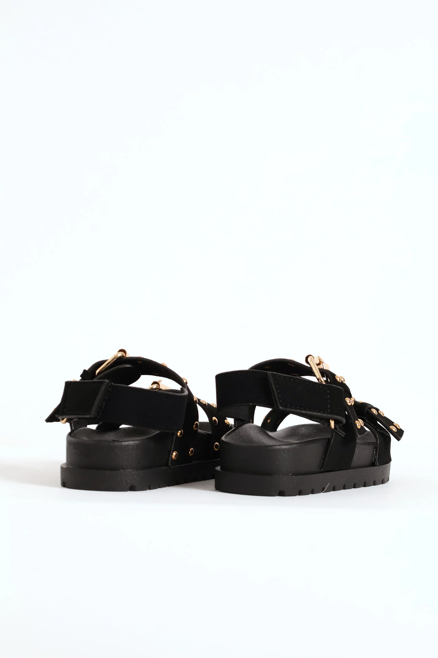 Pre-Girls Studded Chunky Sandal - Black - Image 4