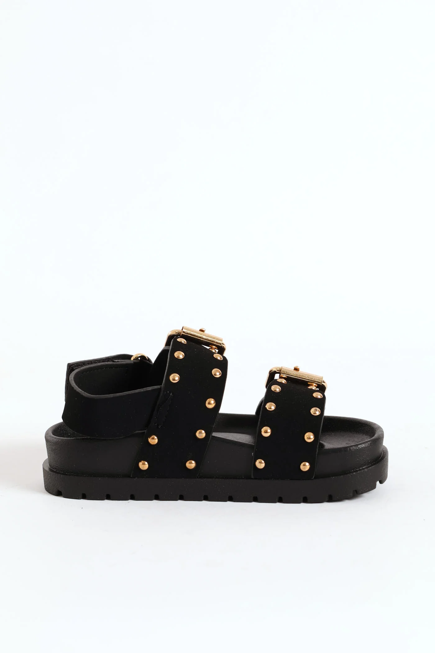 Pre-Girls Studded Chunky Sandal - Black - Image 5