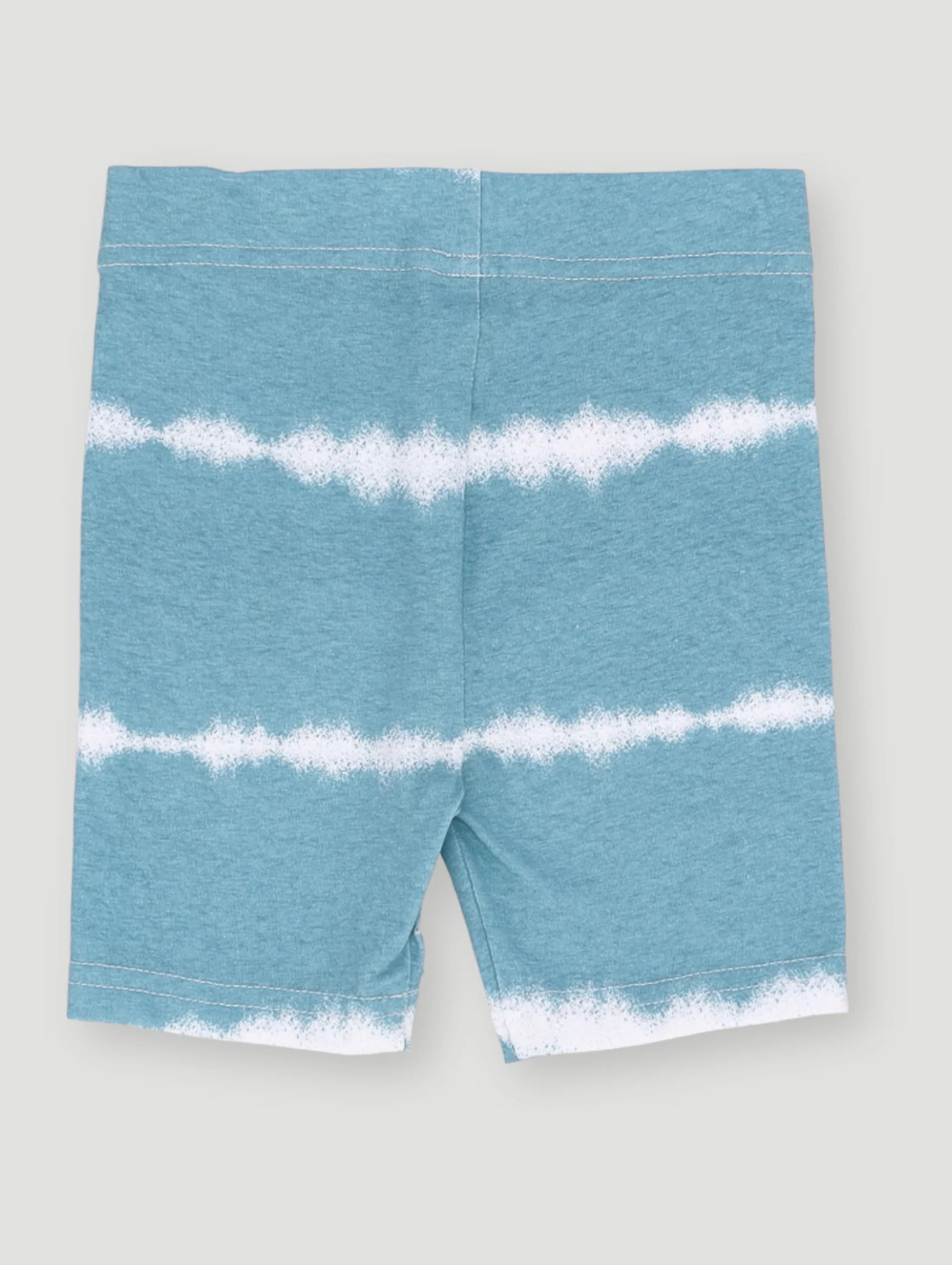 Pre- Girls Tie-Dye Ocean Cycle Short - Blue - Image 2