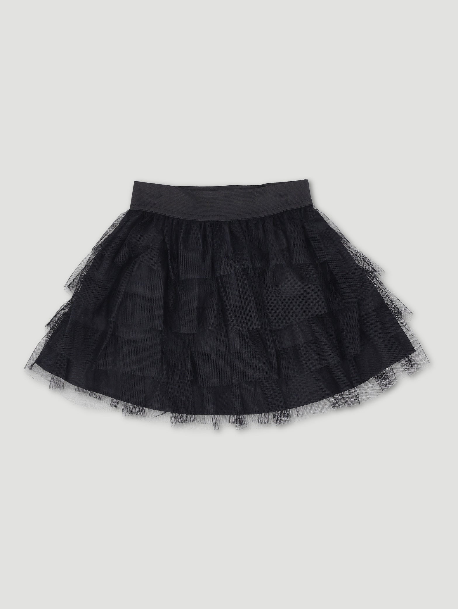 Pre-Girls Tiered Tulle Skirt - Black - Image 2