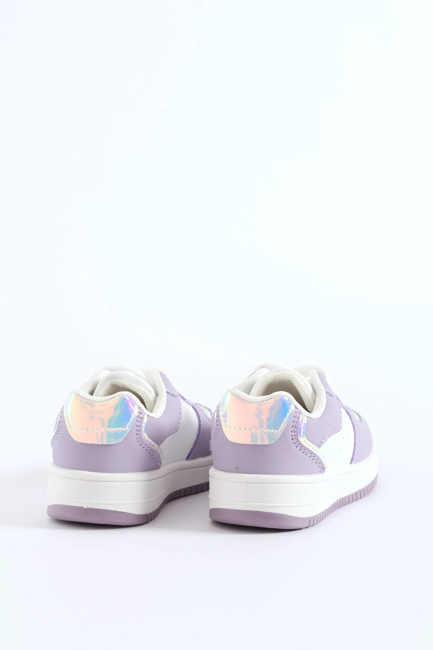 Pre-Girls Trim Court Sneaker - Lilac - Image 3