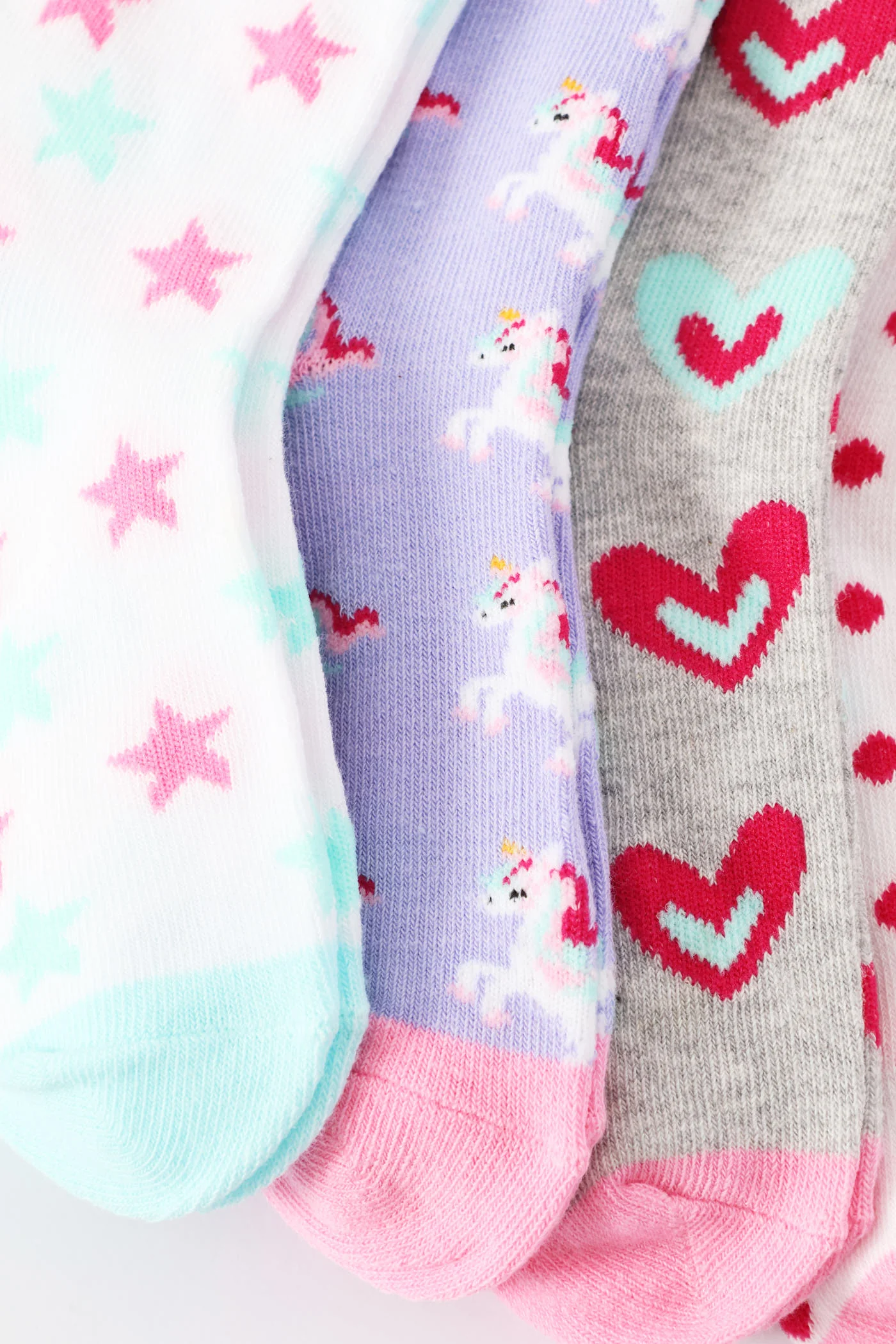 Pre-Girls Unicorn Anklet Socks - Lilac - Image 2