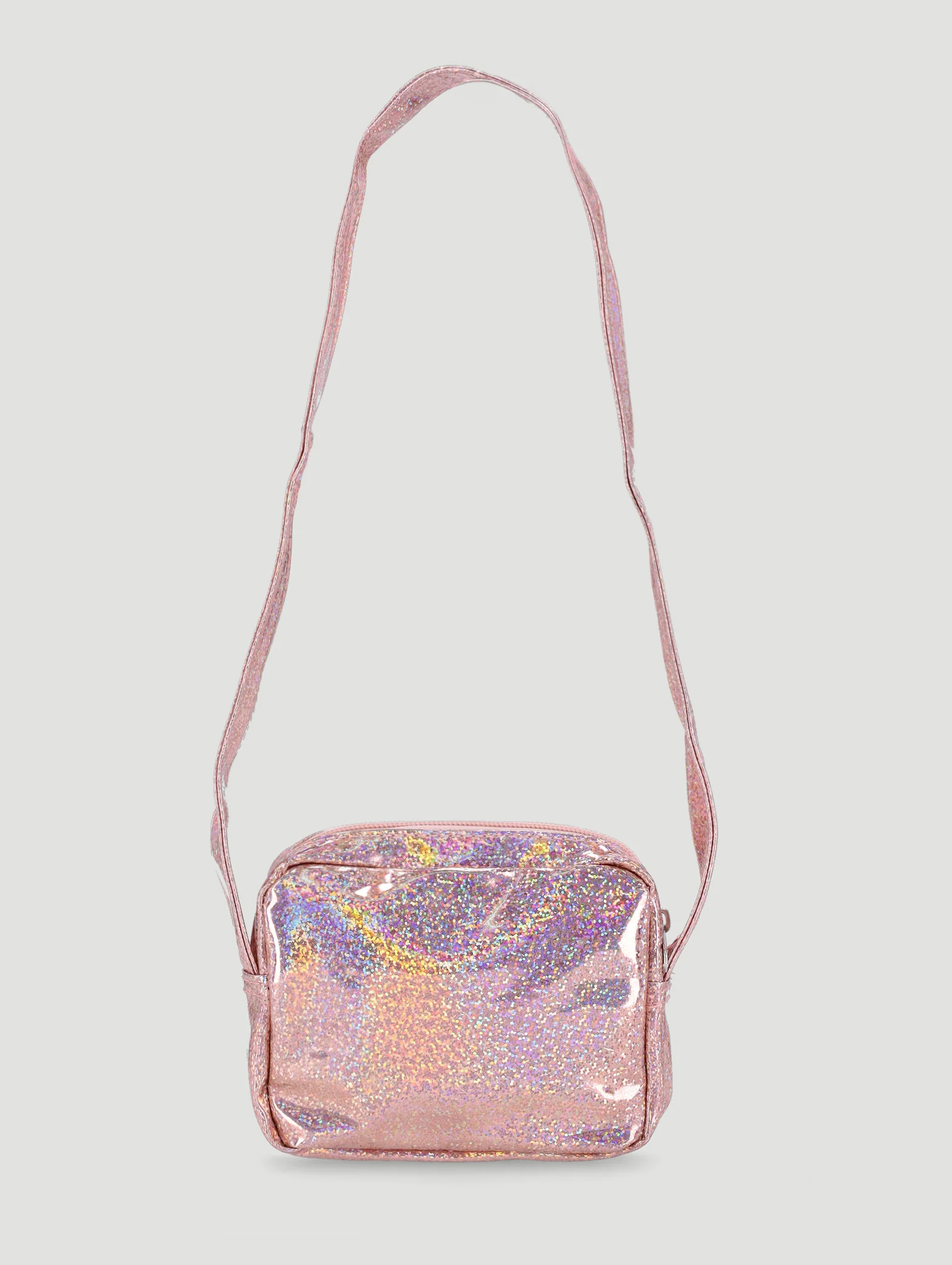 Pre-Girls Unicorn Glitter Crossbody Bag - Pink - Image 2