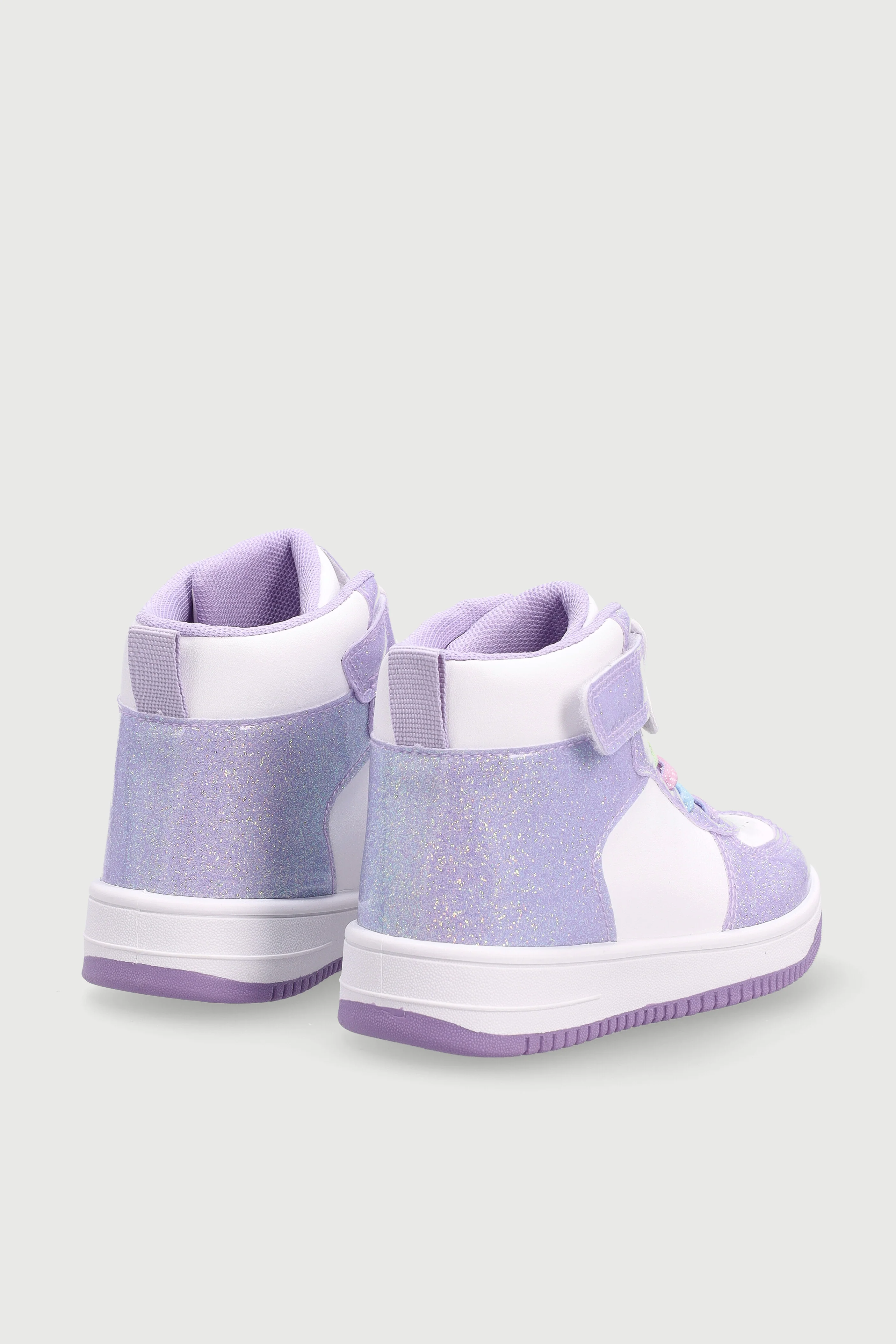 Pre-Girls Unicorn Hitop Sneaker - Lilac - Image 4