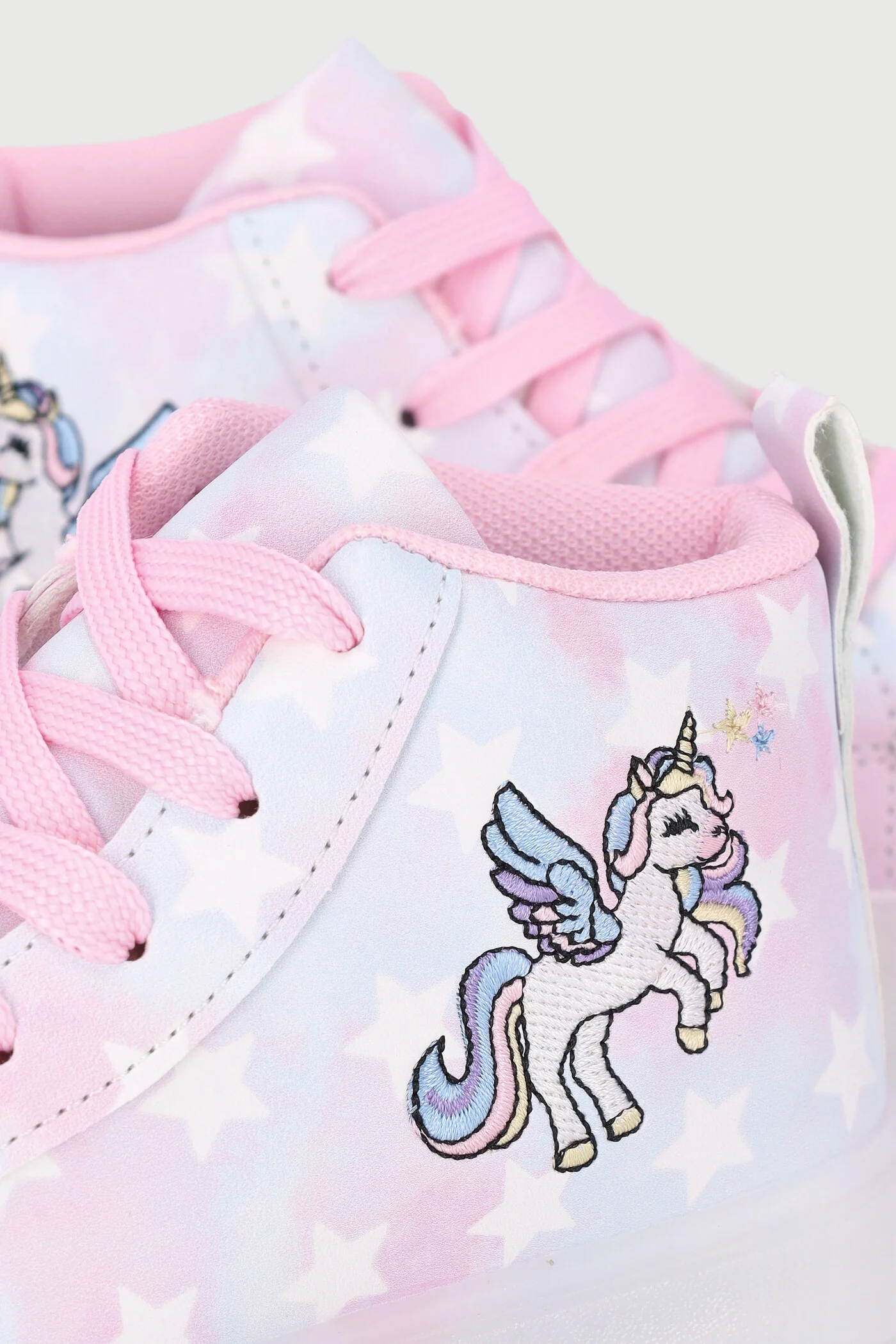 Pre-Girls Unicorn Light Up Hitop Sneaker - Multi - Image 2