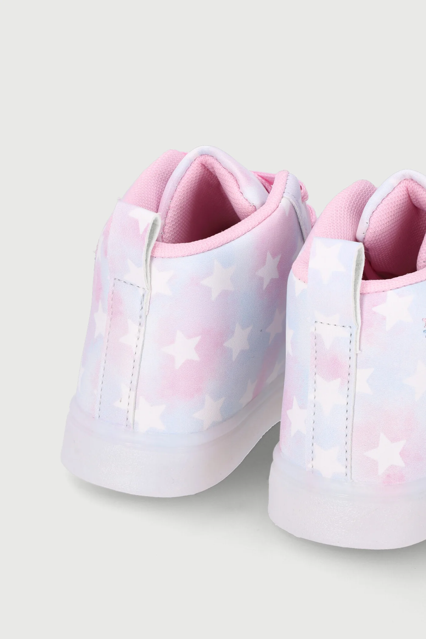 Pre-Girls Unicorn Light Up Hitop Sneaker - Multi - Image 4
