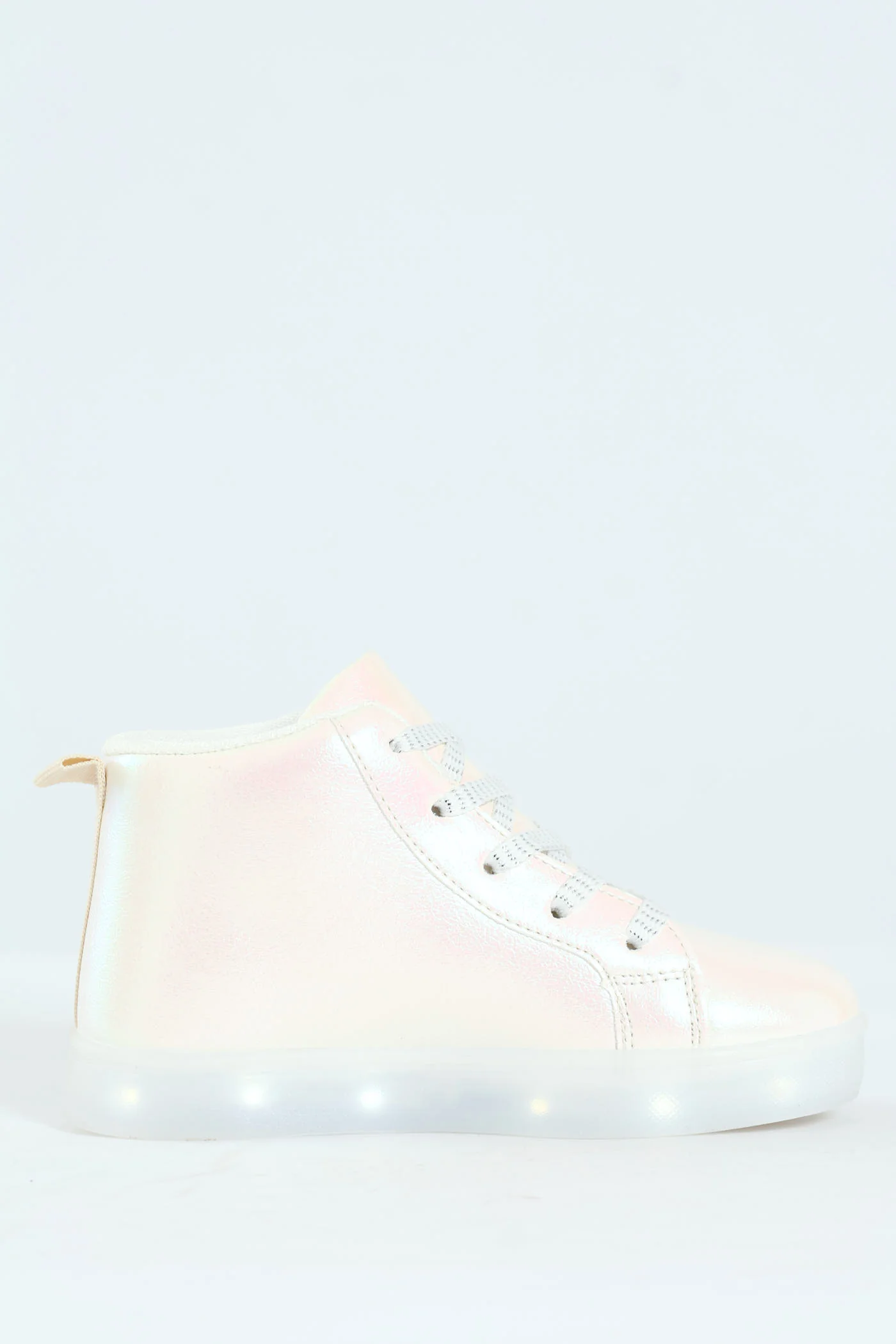 Pre-Girls Unicorn Light-Up High-Top Sneaker - White - Image 6