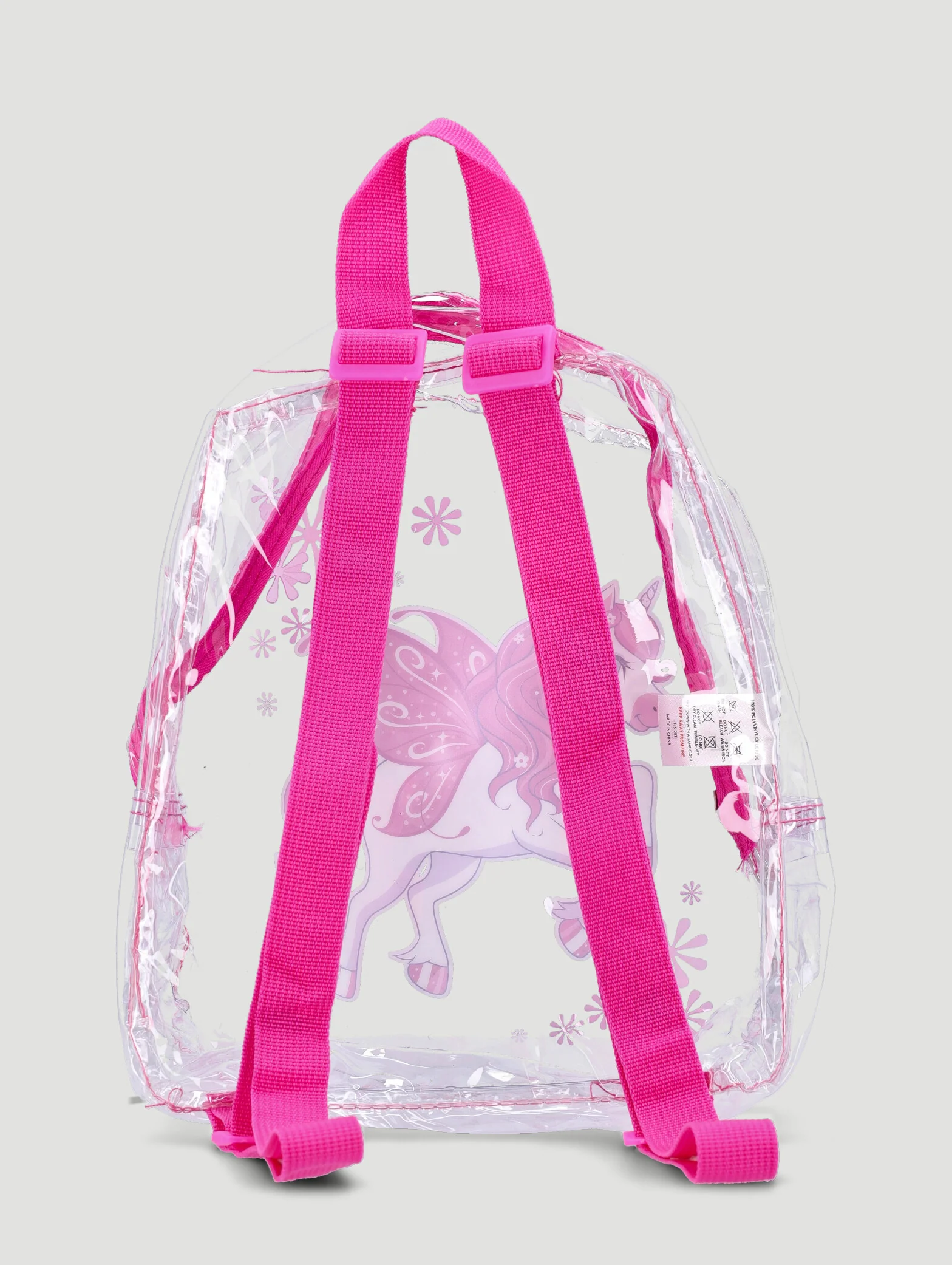 Pre-Girls Unicorn Mini Backpack - Clear - Image 2