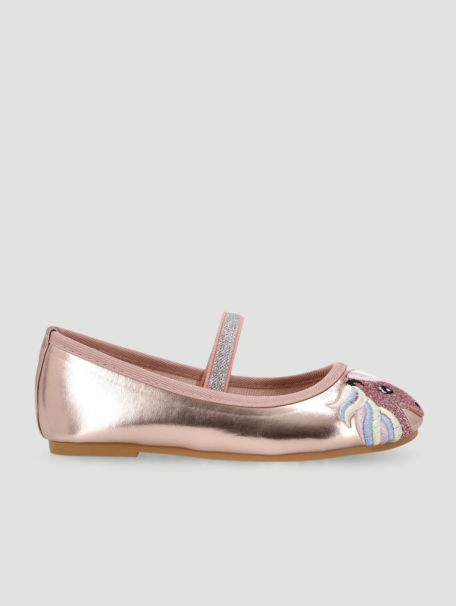 Pre-Girls Unicorn Pump - Rose Gold - Image 4