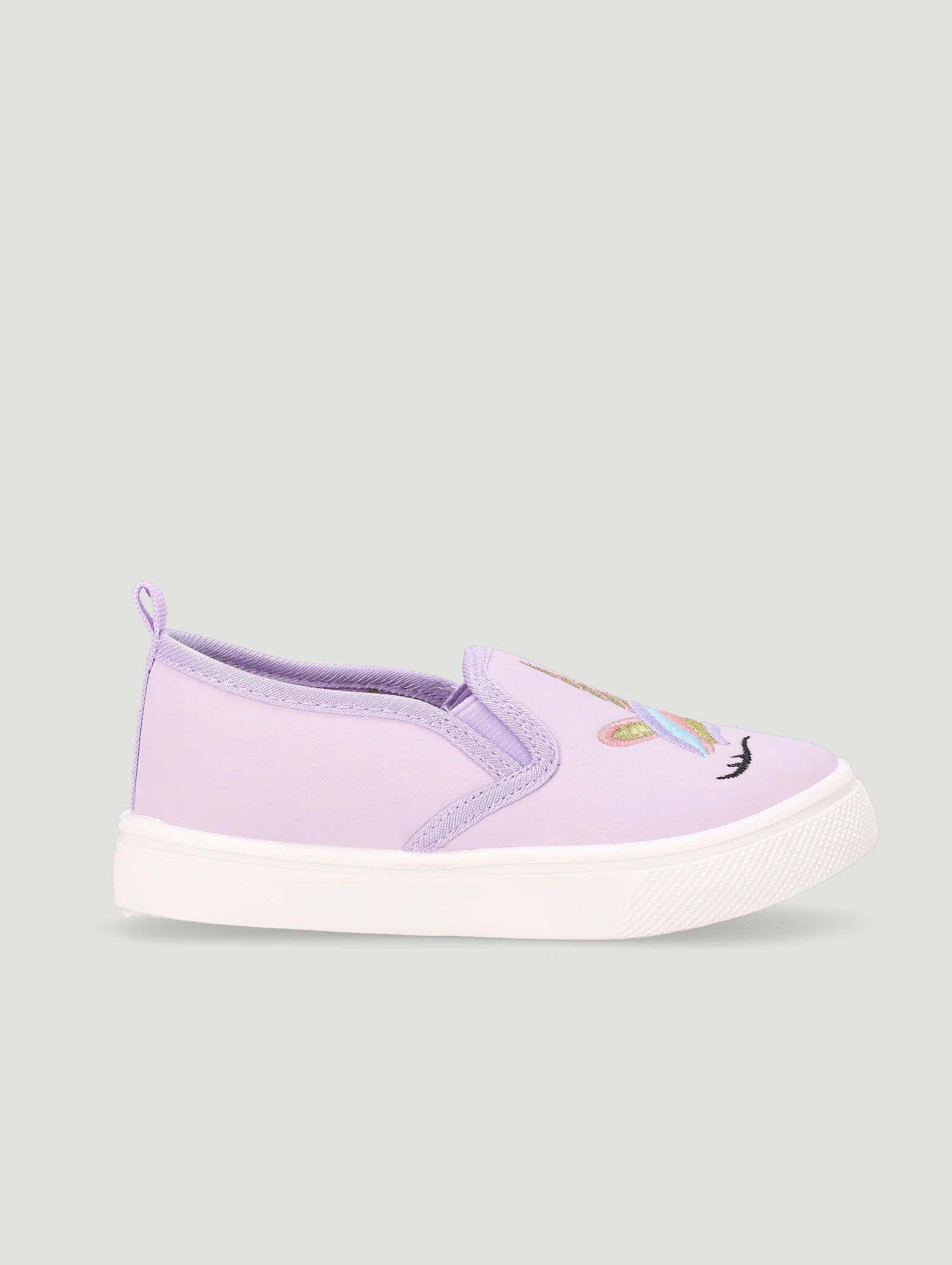 Pre-Girls Unicorn Slip On Sneaker - Lilac - Image 2