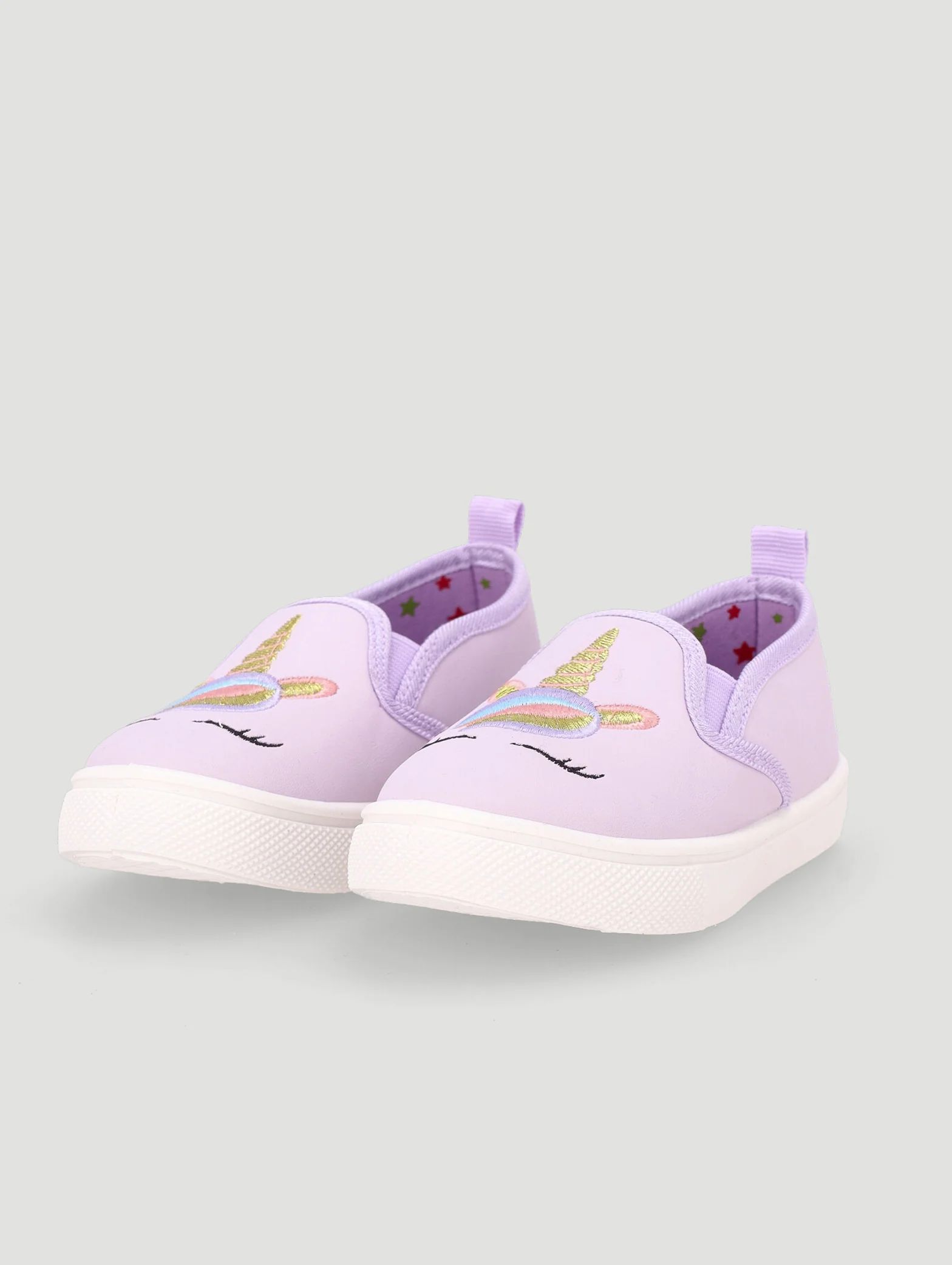 Pre-Girls Unicorn Slip On Sneaker - Lilac - Image 4