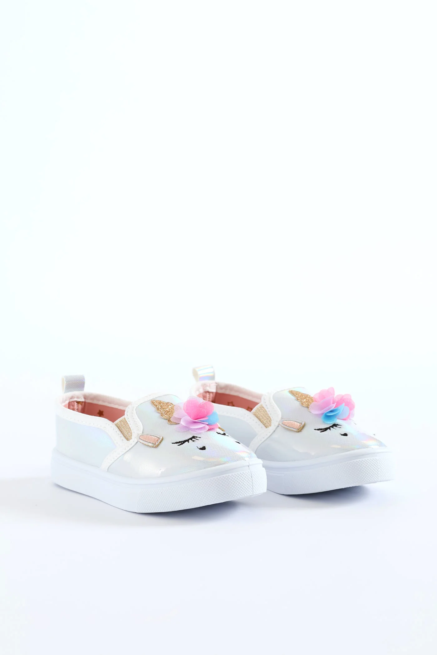 Pre-Girls Unicorn Slip On Sneaker - White - Image 4