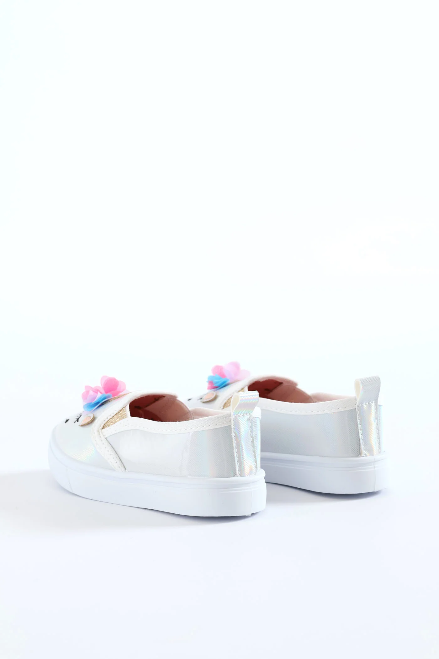 Pre-Girls Unicorn Slip On Sneaker - White - Image 5