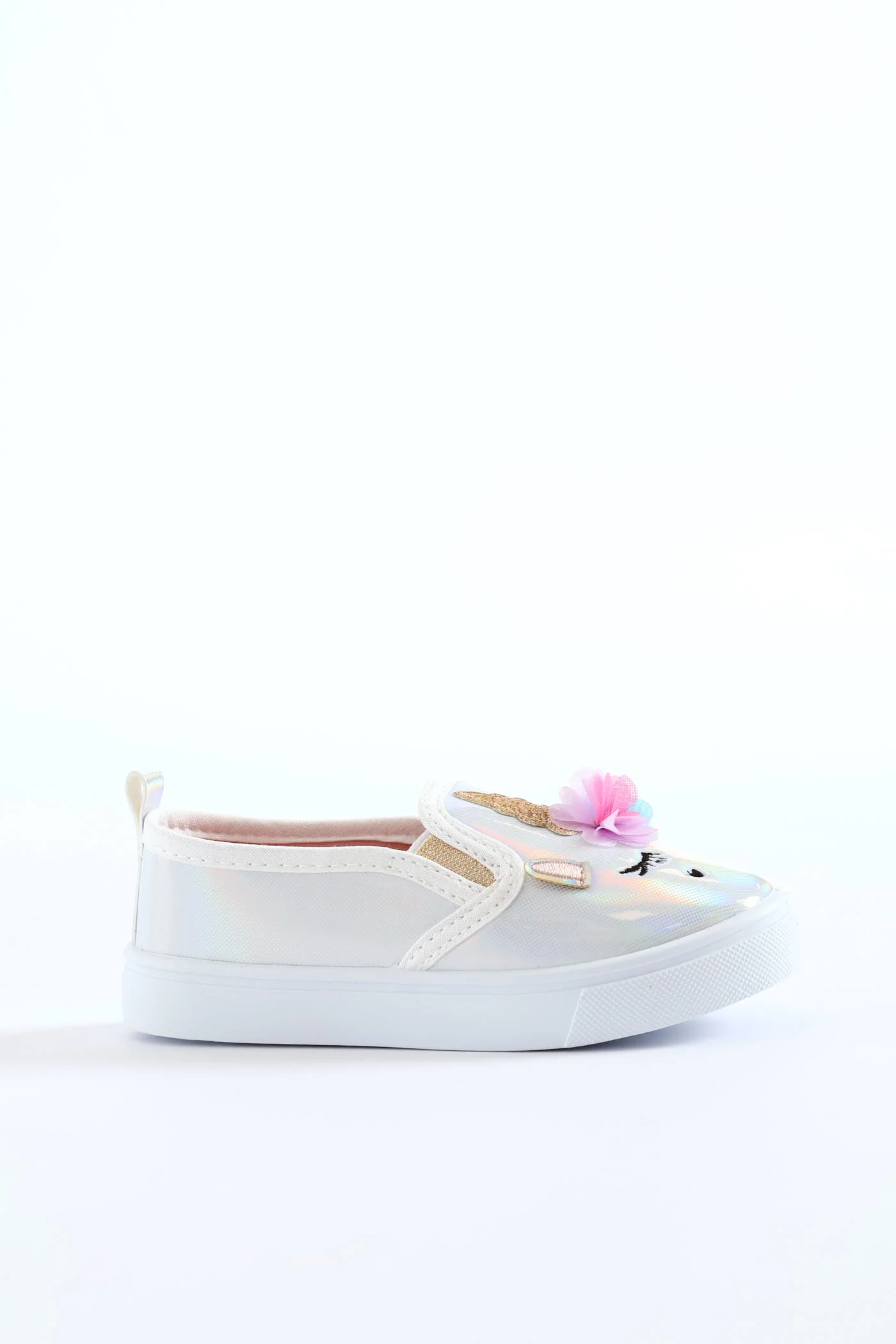 Pre-Girls Unicorn Slip On Sneaker - White - Image 6