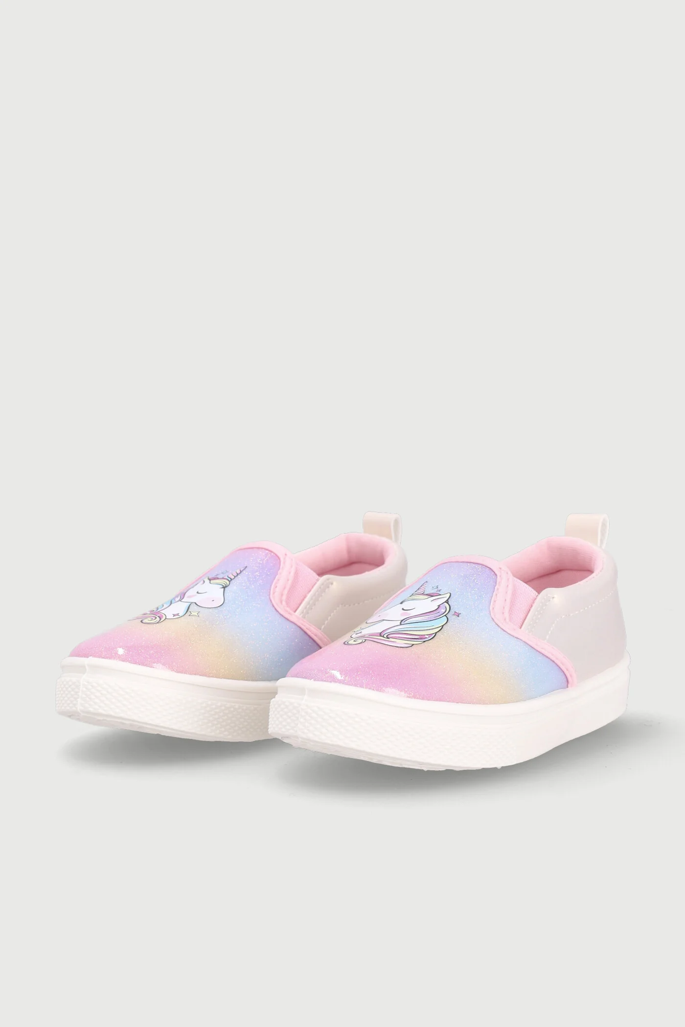 Pre-Girls Unicorn Slip On Sneaker - White - Image 5