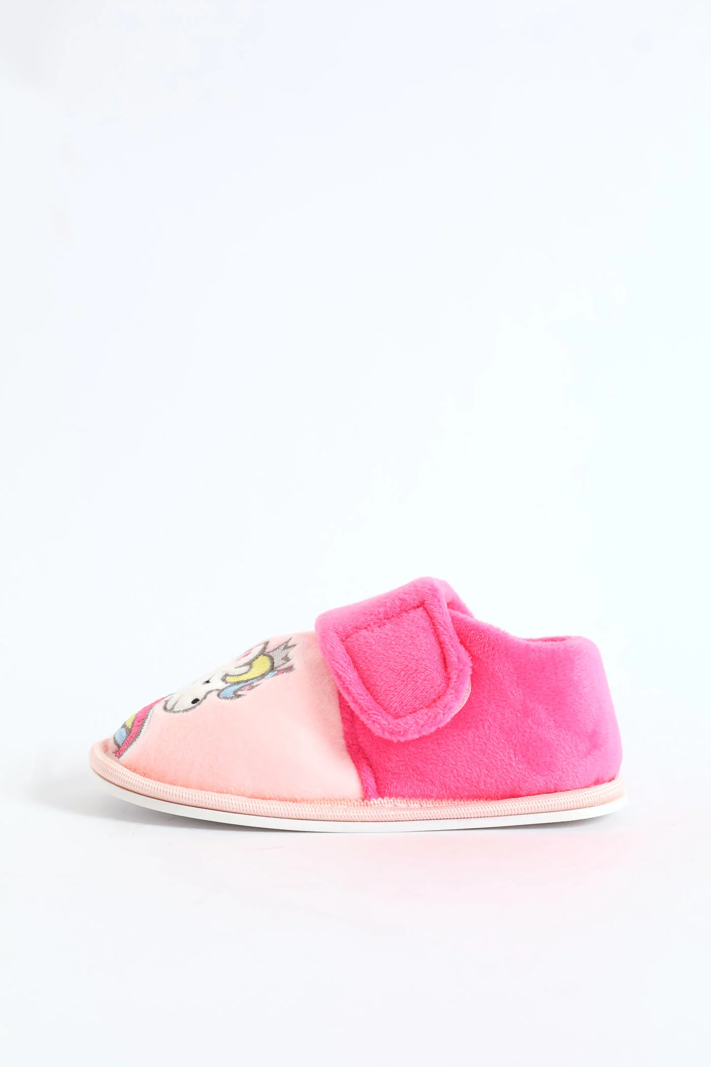 Pre-Girls Unicorn Velcro Slipper - Pink - Image 4
