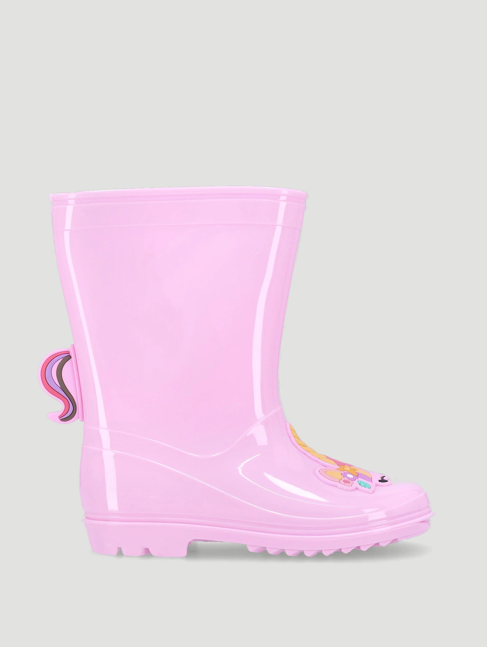 Pre-Girls Unicorn Wellington Boot - Pink - Image 2