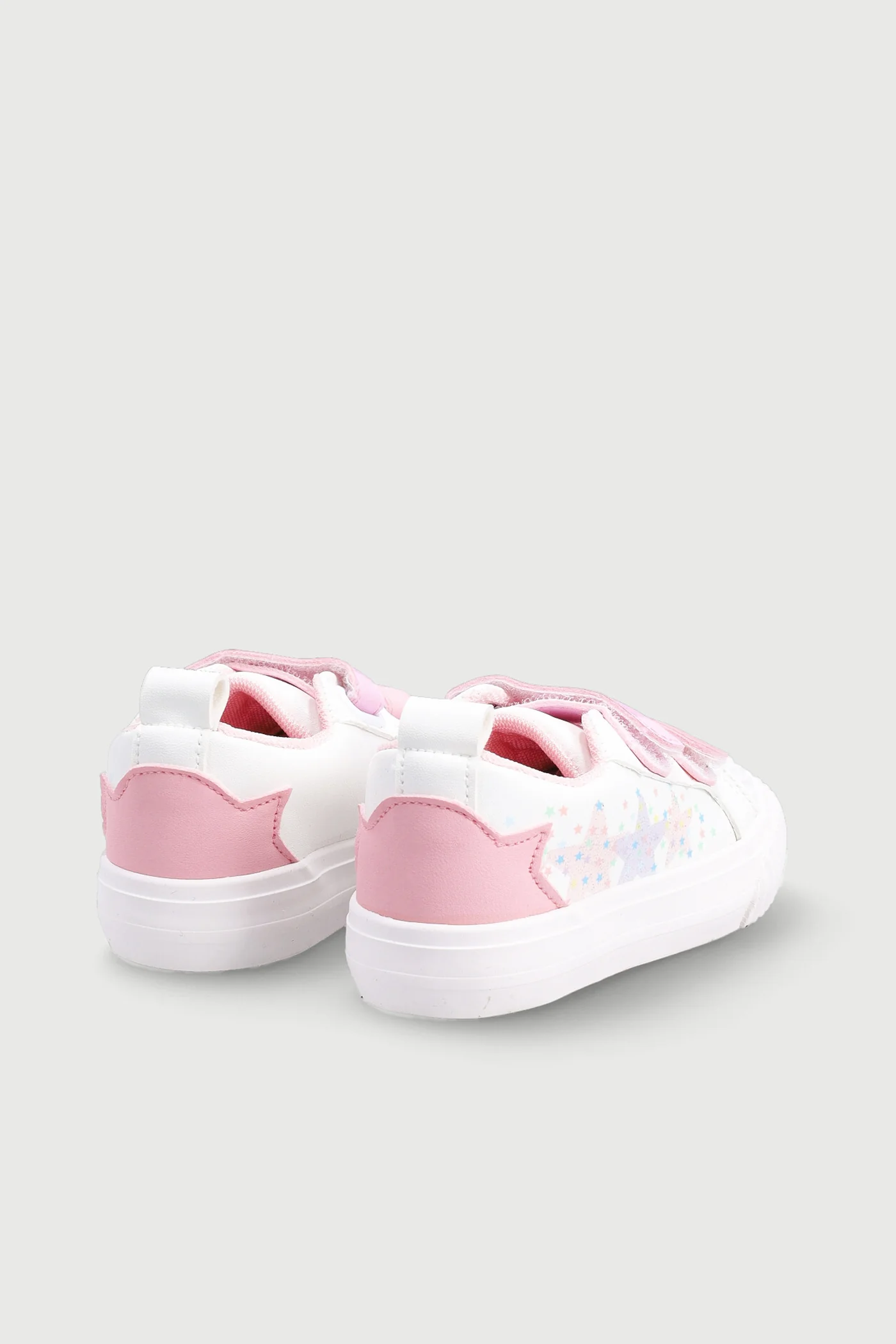 Pre-Girls Velcro Vulcanised Sneaker - White - Image 5