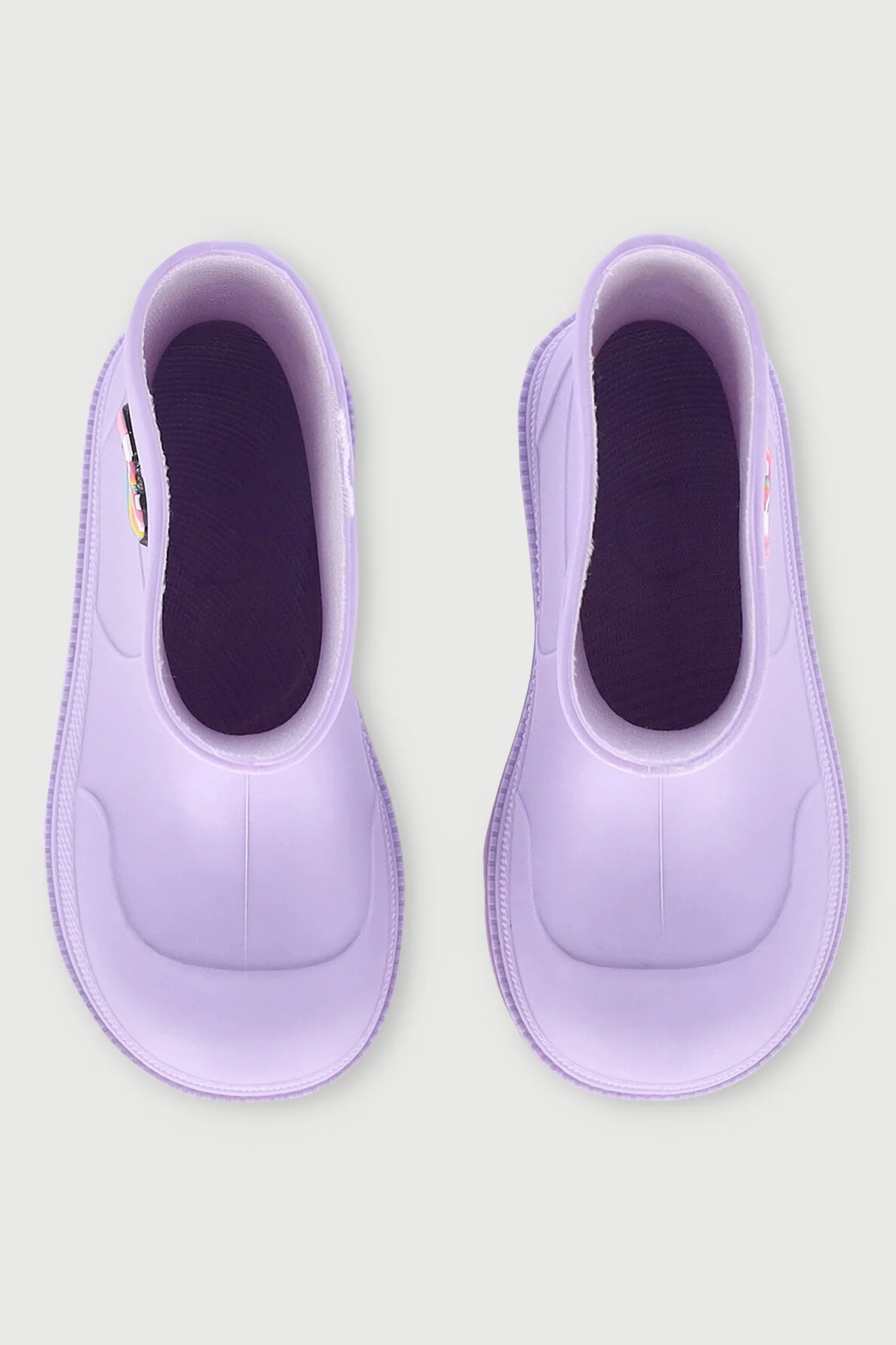 Pre-Girls Wellington Boots With Trim - Lilac - Image 4