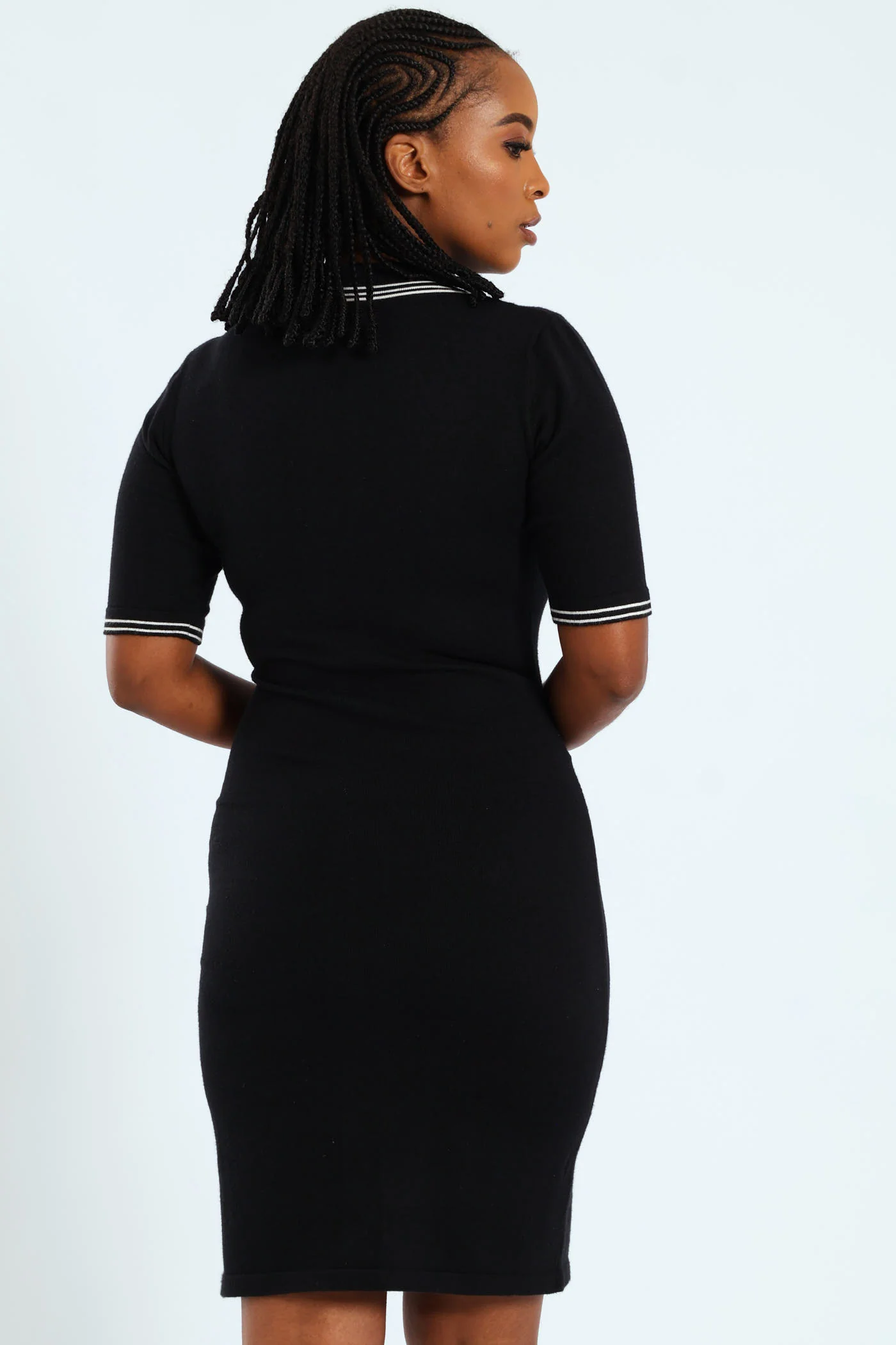 Preppy Bodycon Knitwear Dress - Image 4