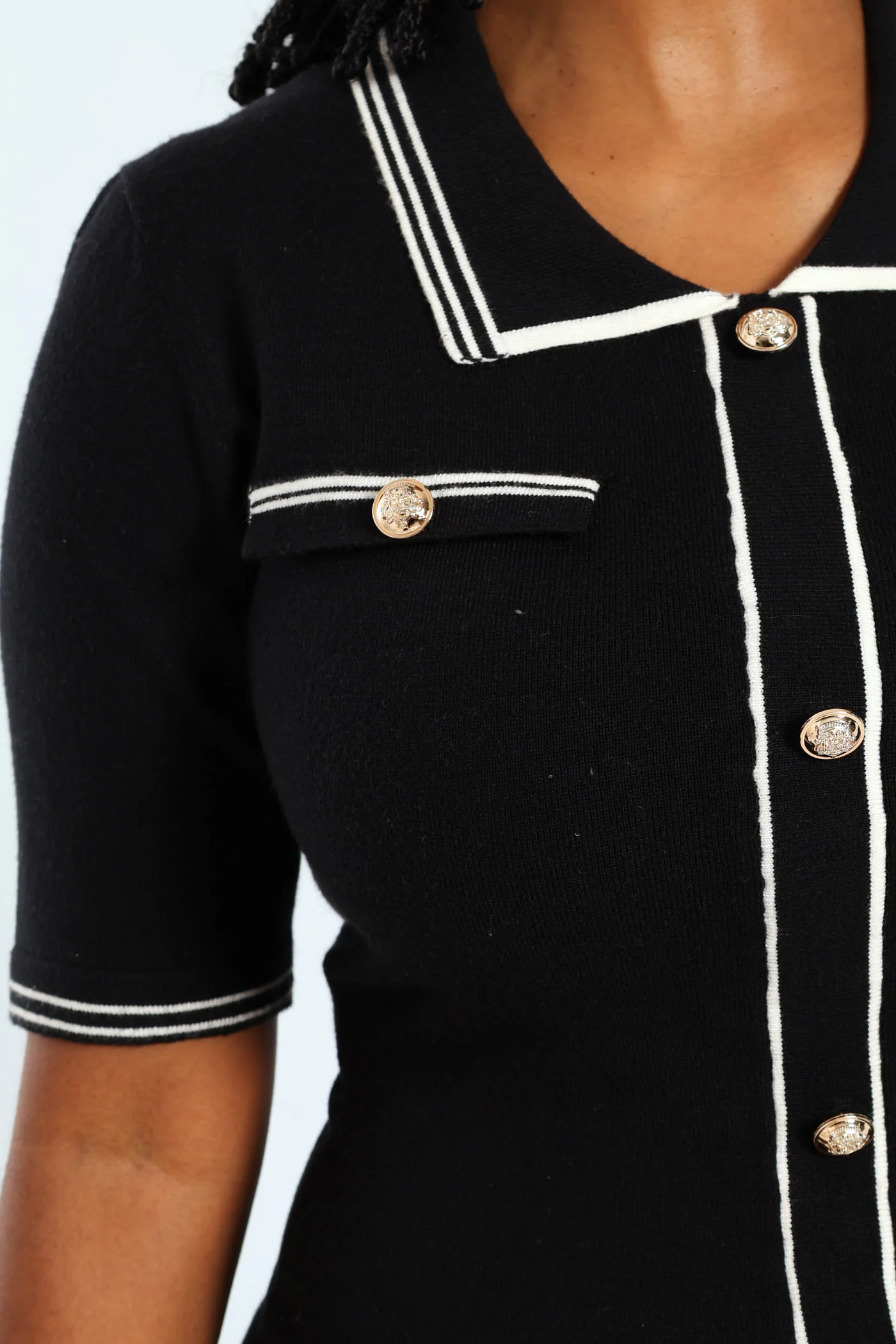 Preppy Bodycon Knitwear Dress - Image 5