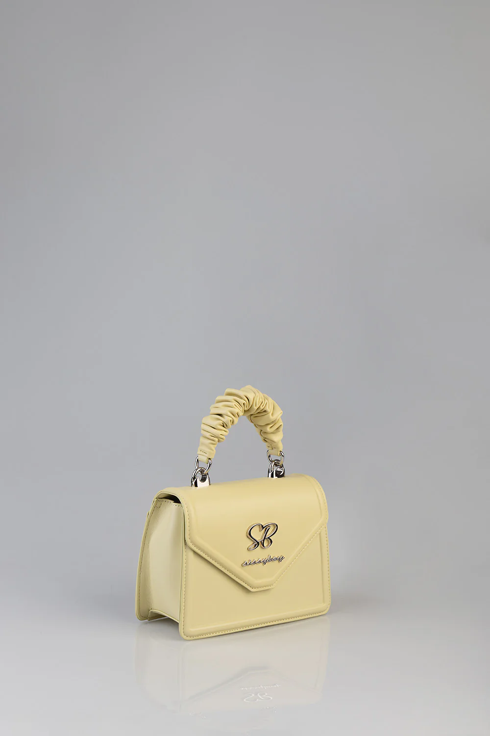 Primrose Mini Bag With Pompom Strap - Butter Yellow - Image 4