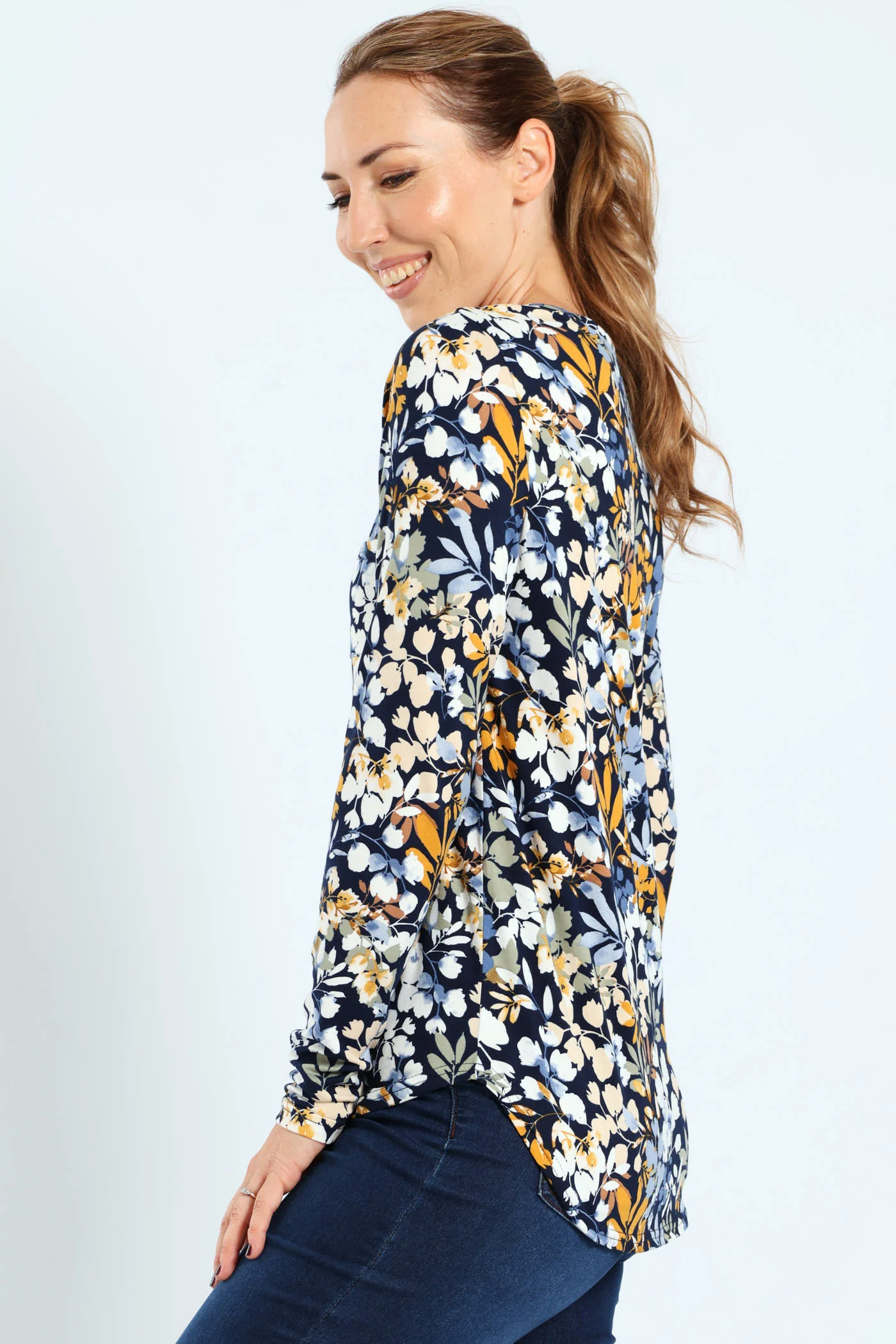 Print Pocket Crew Top - Image 2