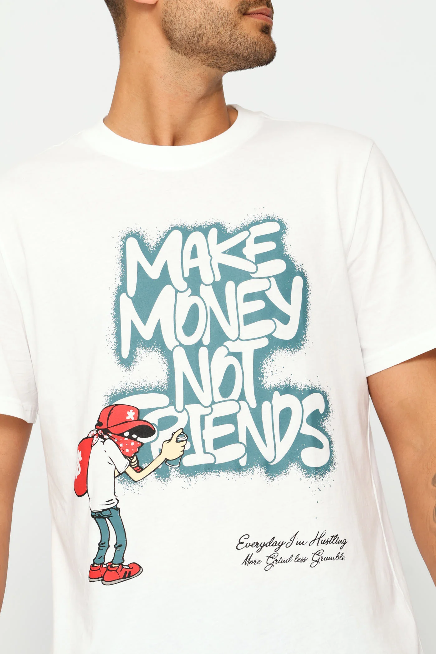Print Tee - White - Image 2