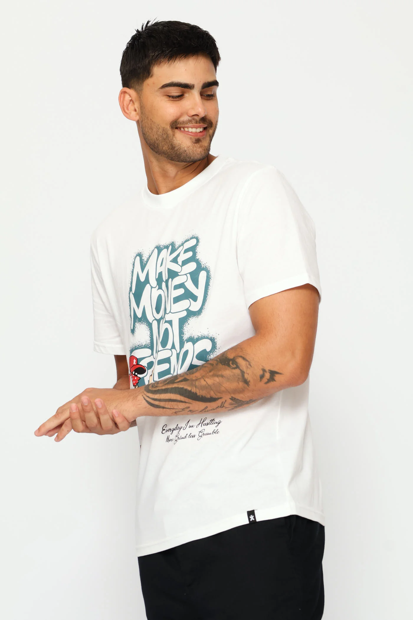 Print Tee - White - Image 3