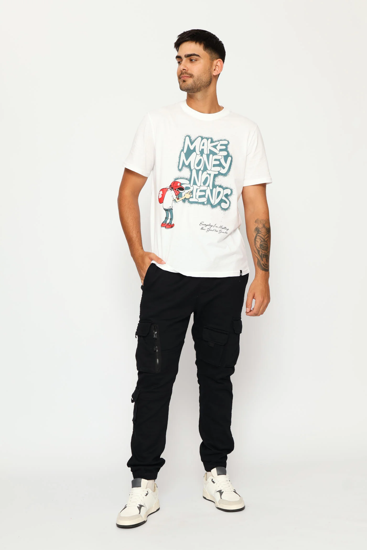 Print Tee - White - Image 5