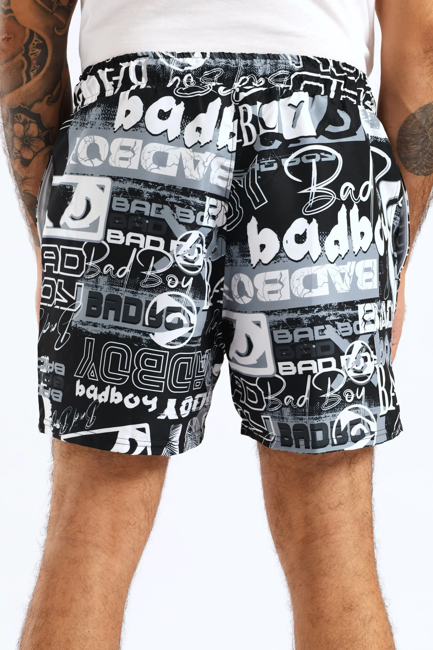 Printed Boardshort - Black - Image 4