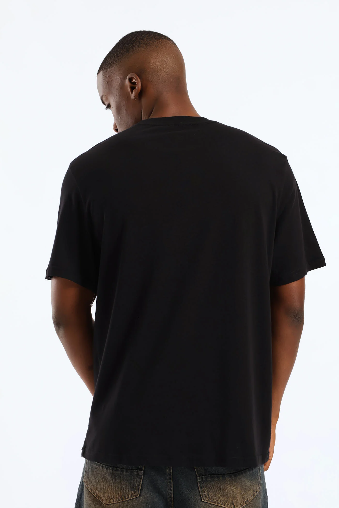 Printed Fear Tee - Black - Image 2