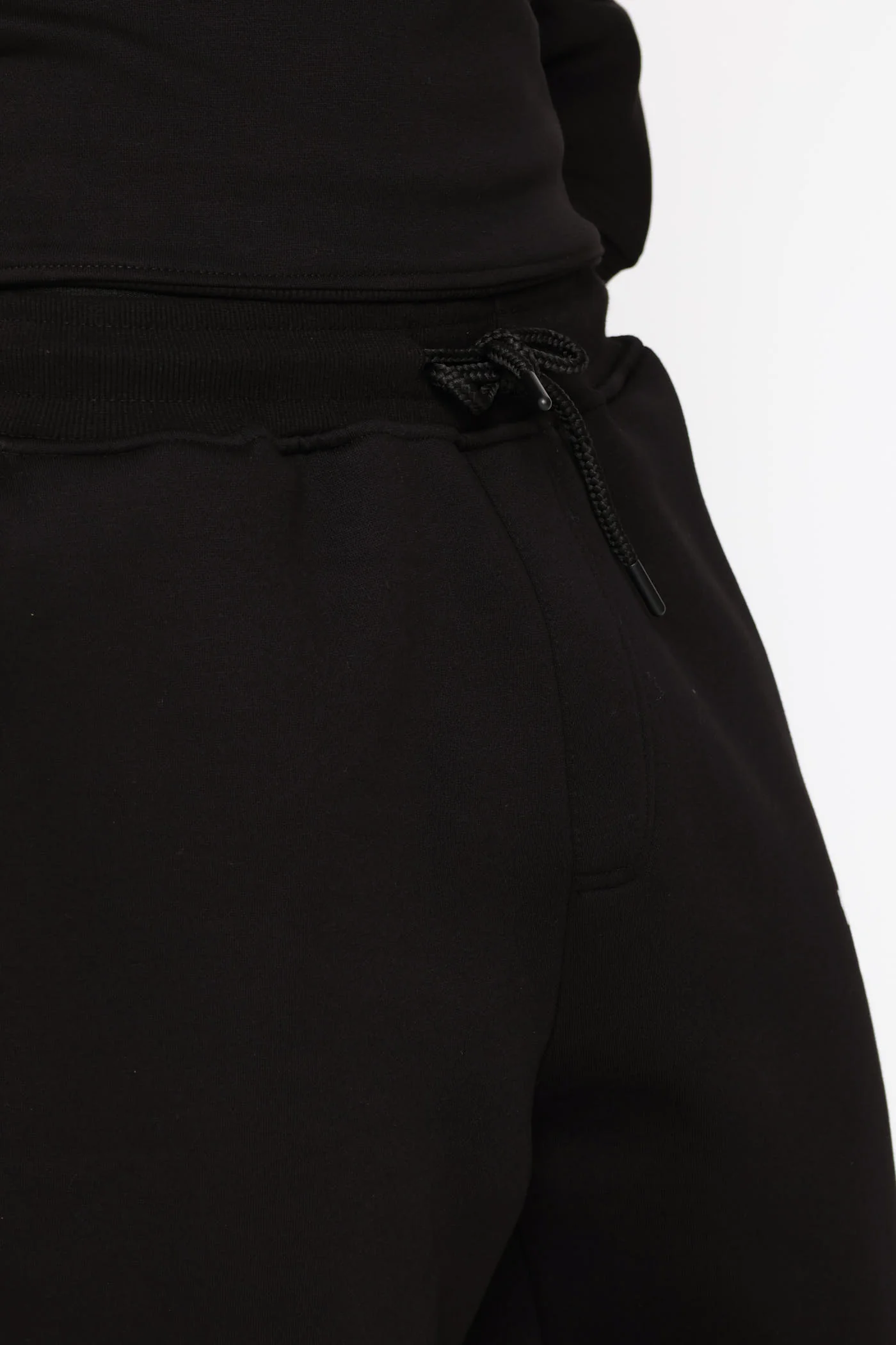 Printed Fleece Jogger - Black - Image 5