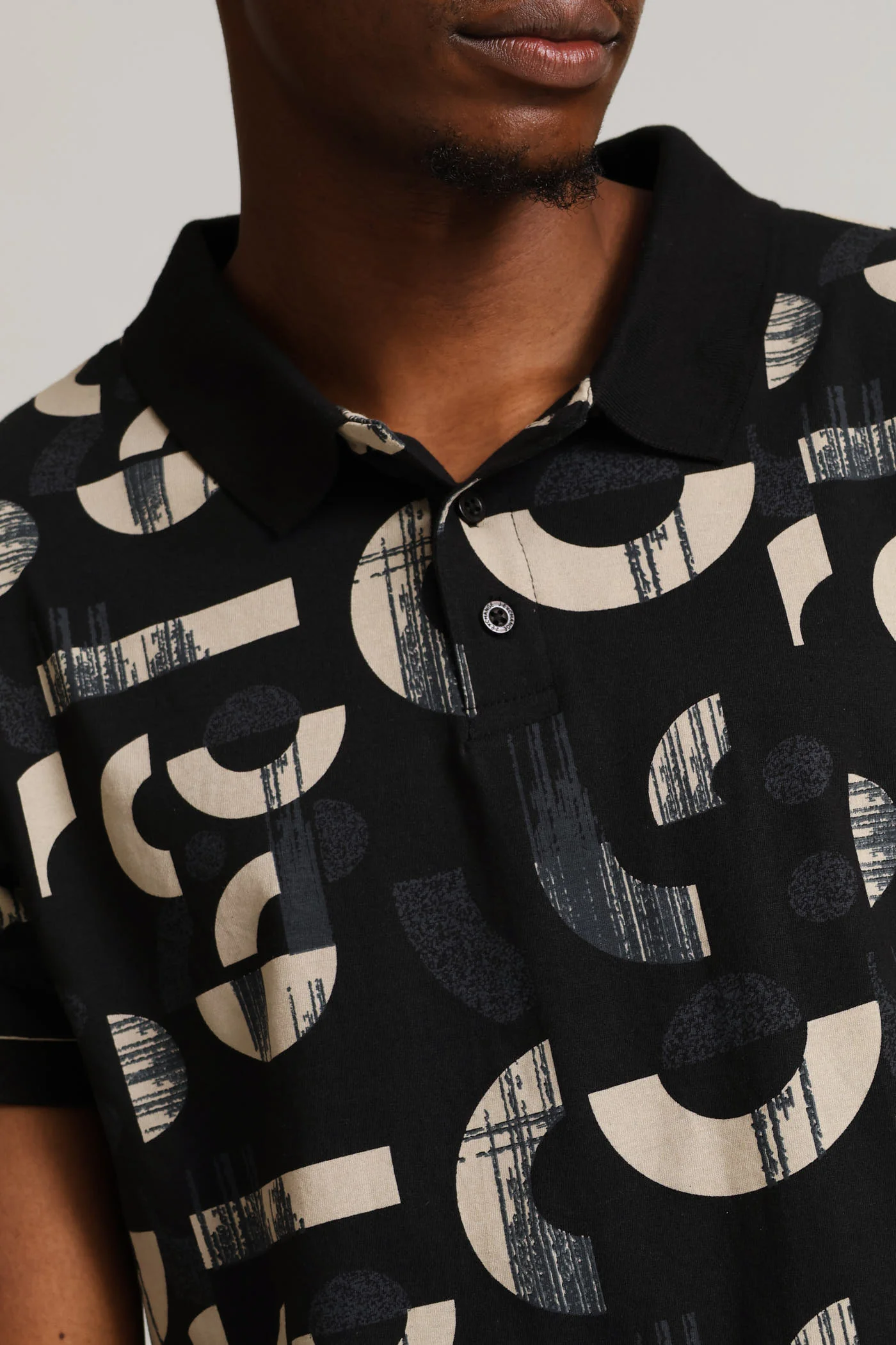 Printed Golfer - Stone/Black - Image 2
