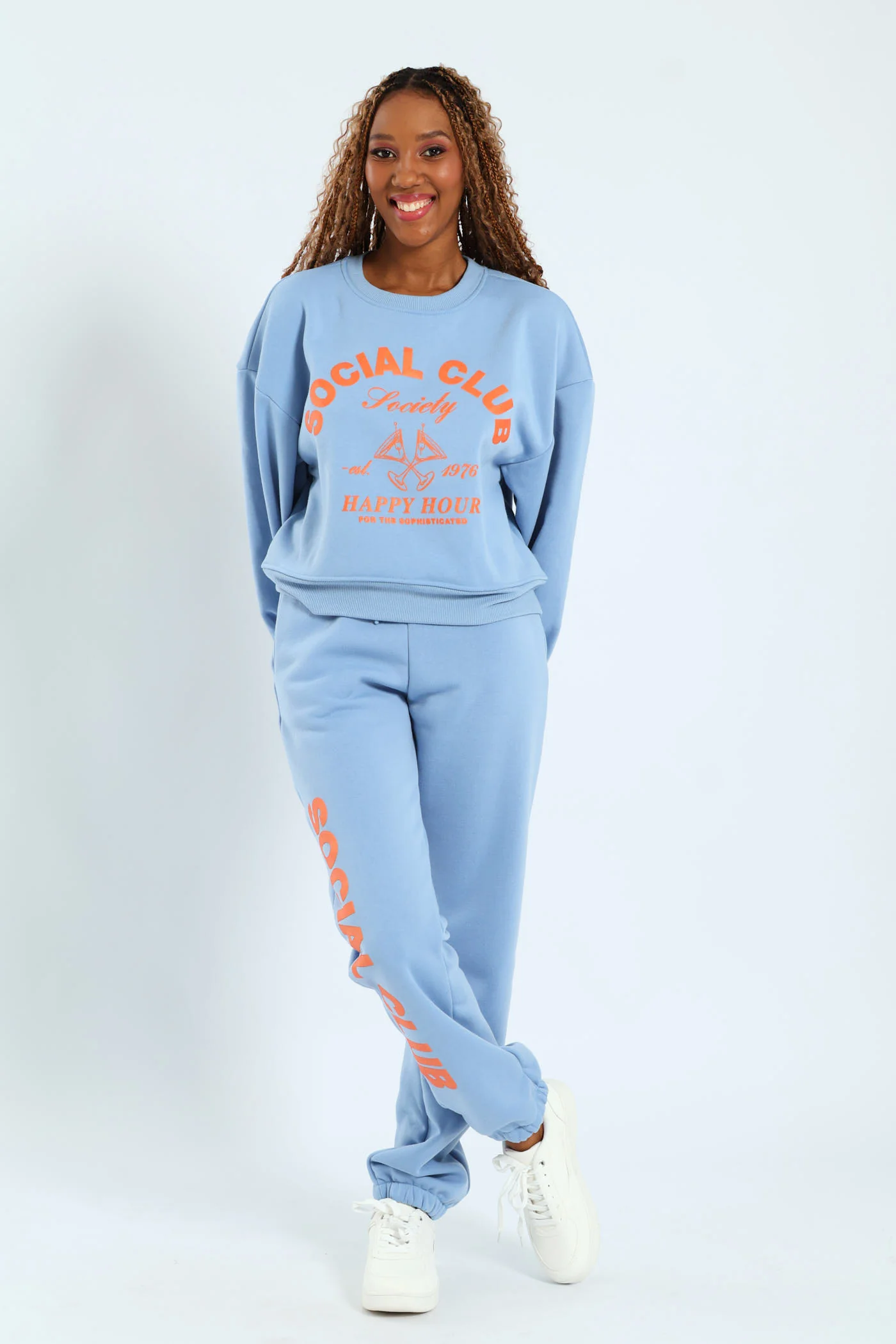 Printed Jogger - Light Blue - Image 2