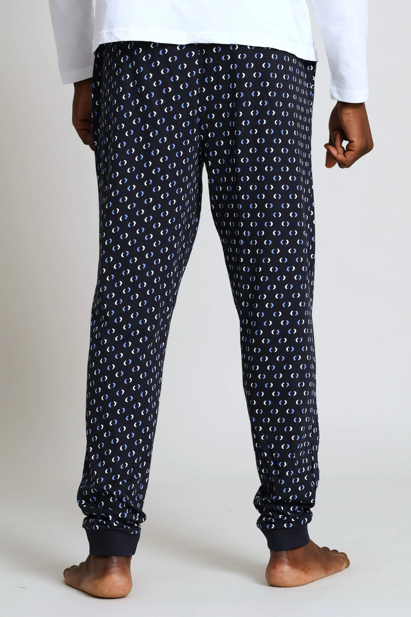 Printed Jogger - Navy/White - Image 4